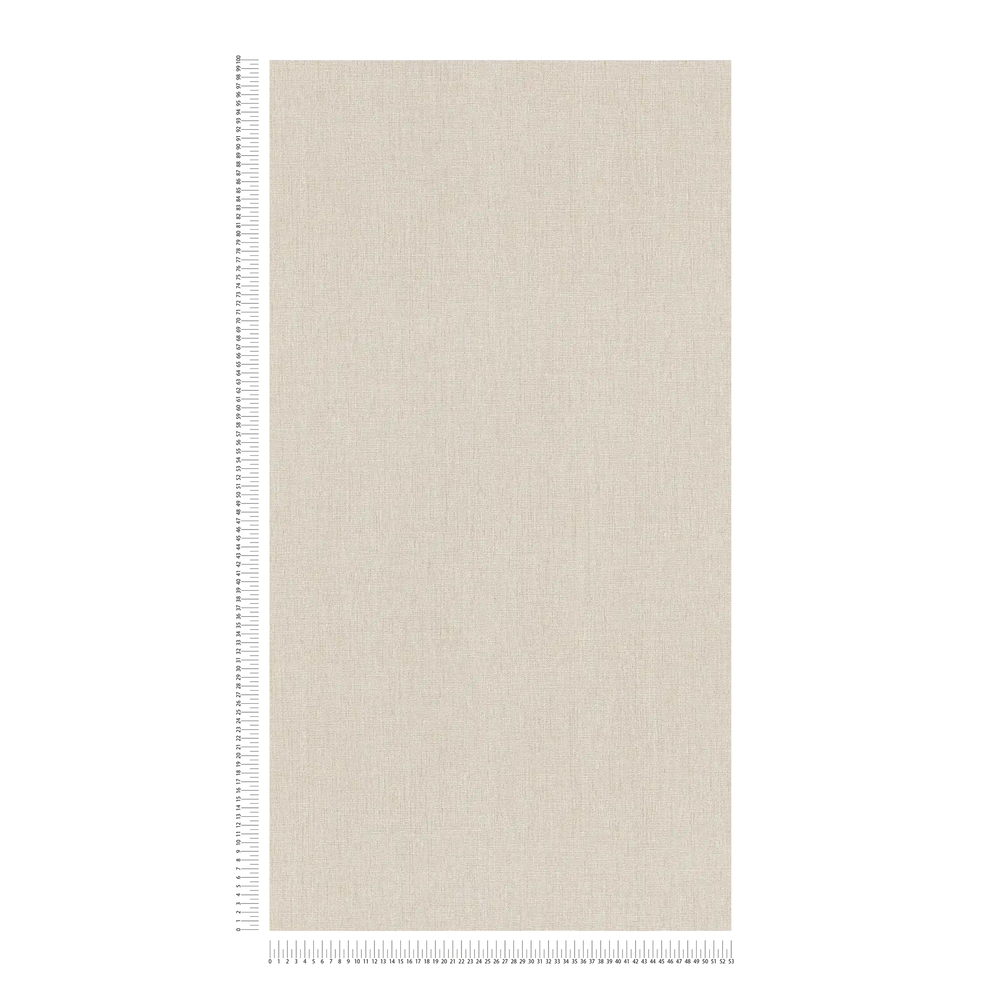             Plain wallpaper in textile look lightly textured - Beige
        
