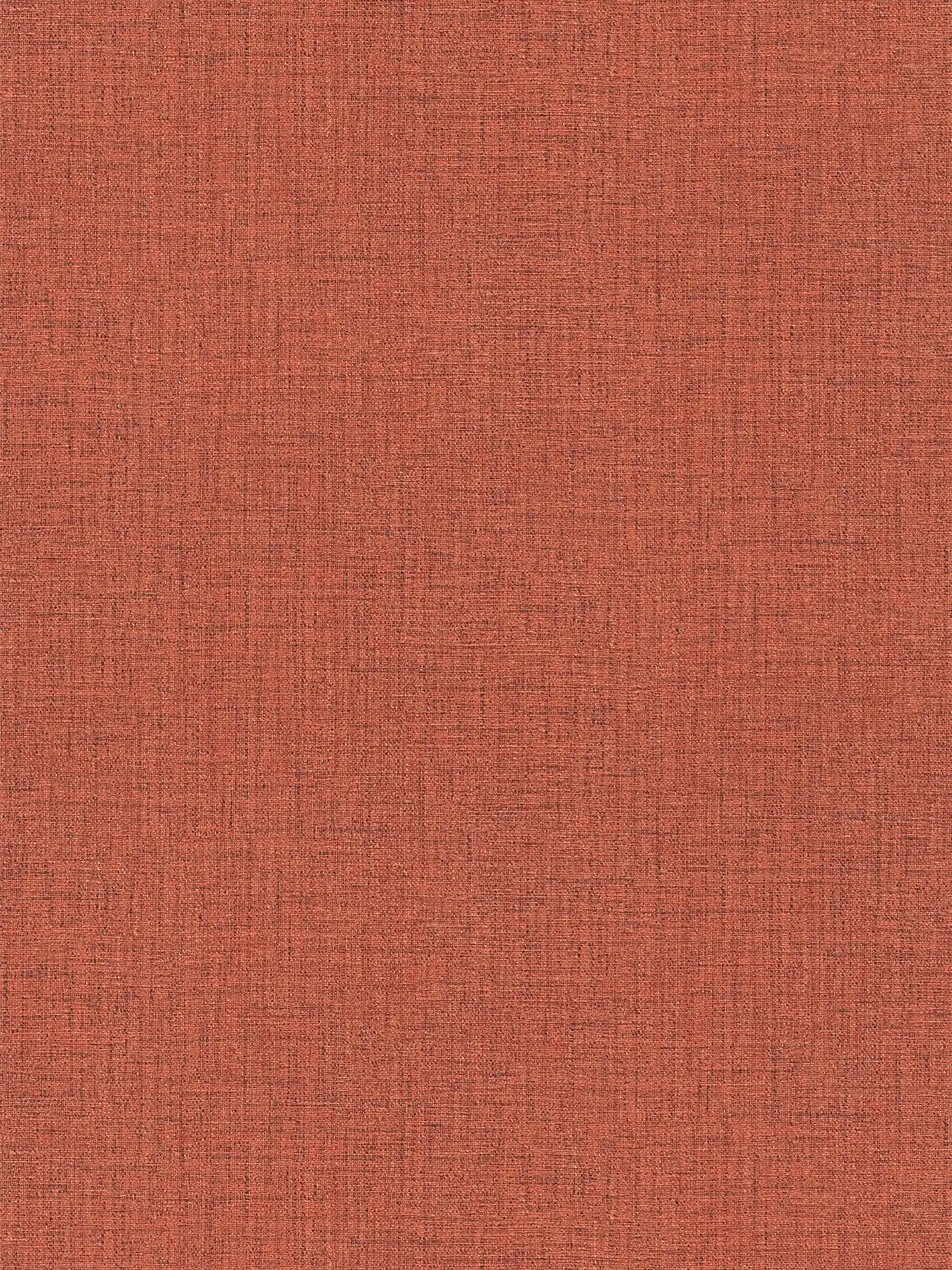 Papel pintado no tejido de color rojo con aspecto textil y diseño de estructura
