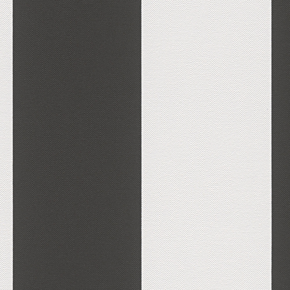             Papier peint rayé noir et blanc Design
        