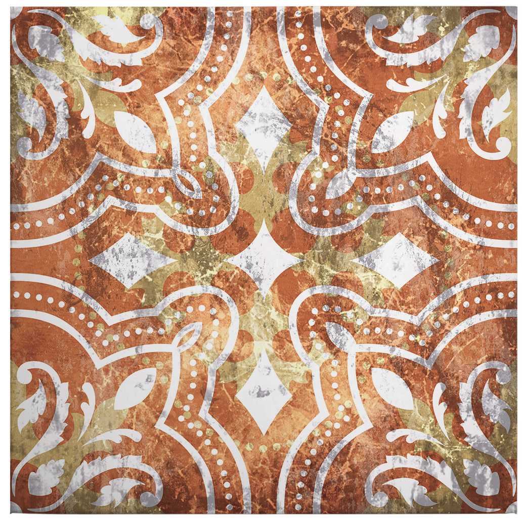            Canvas print terracotta tile pattern – brown, orange
        