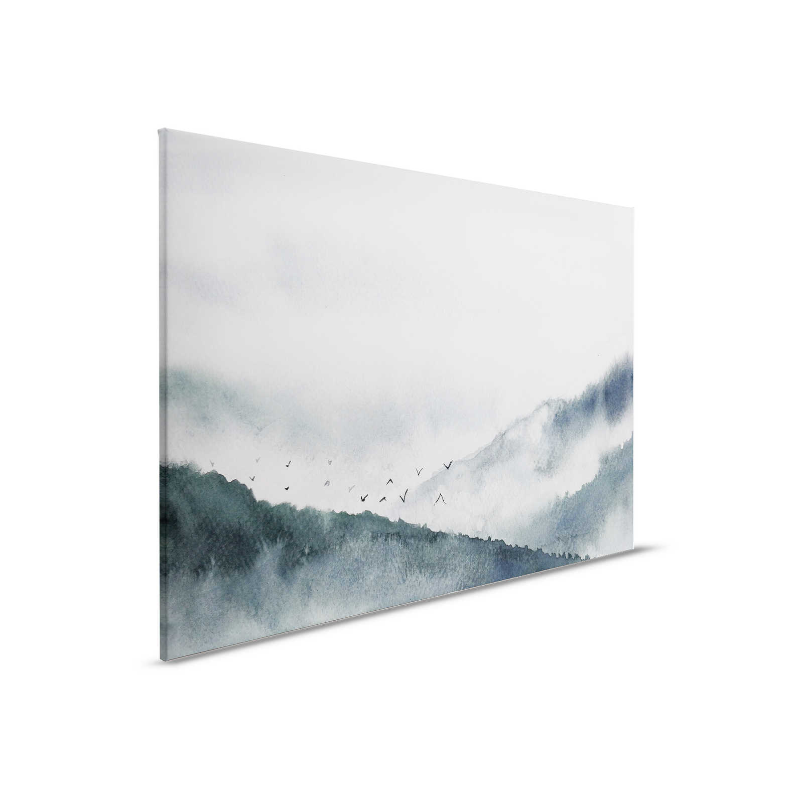         Canvas with foggy landscape in painting style | grey, black - 0.90 m x 0.60 m
    