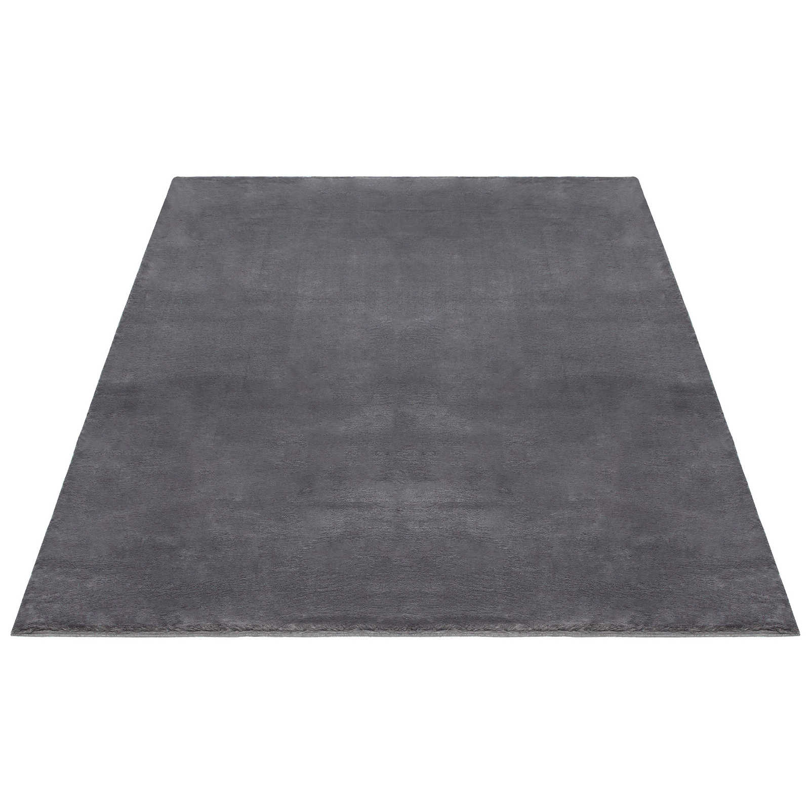 Modern high pile carpet in anthracite - 290 x 200 cm
