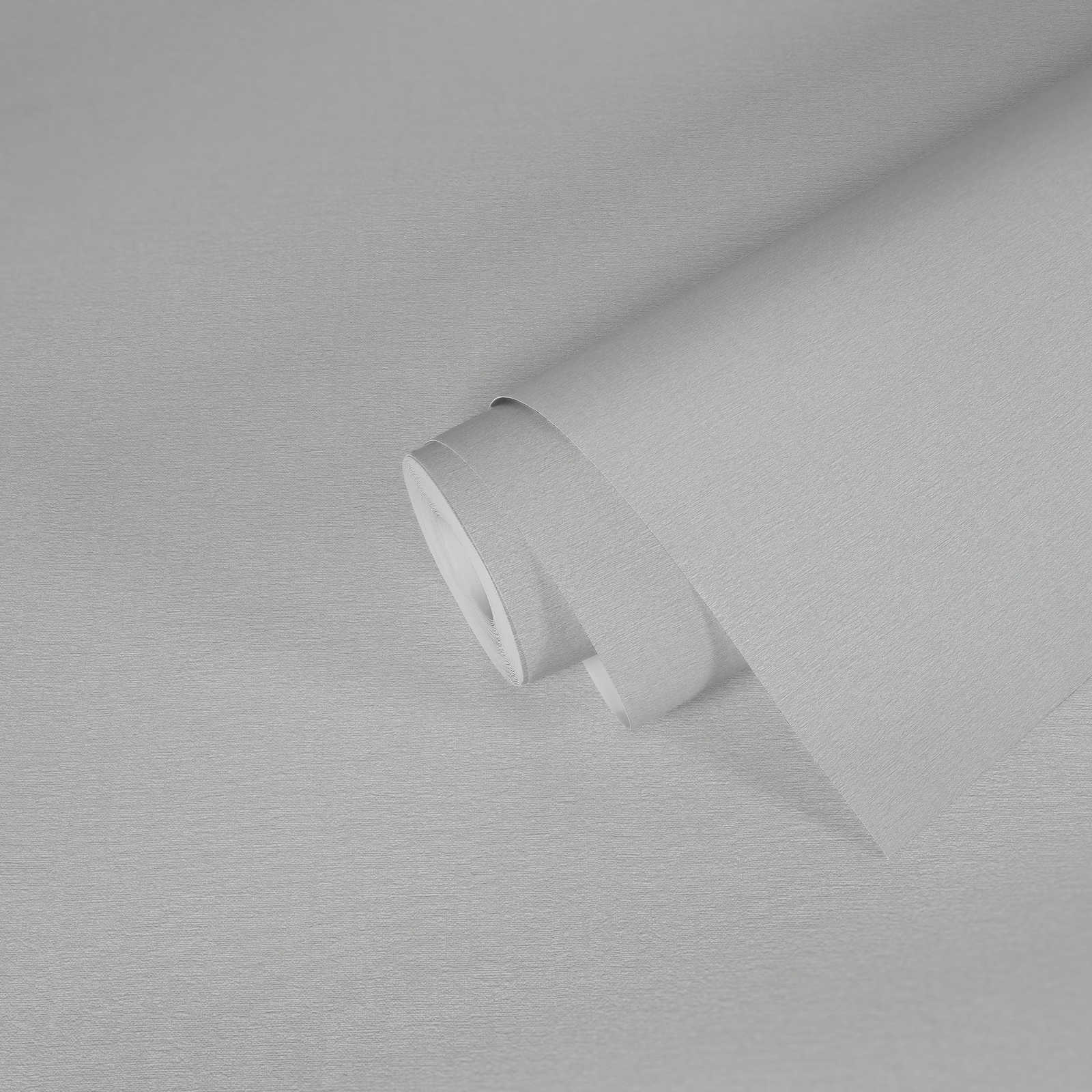             papier peint en papier uni légèrement structuré, aspect mat - blanc
        