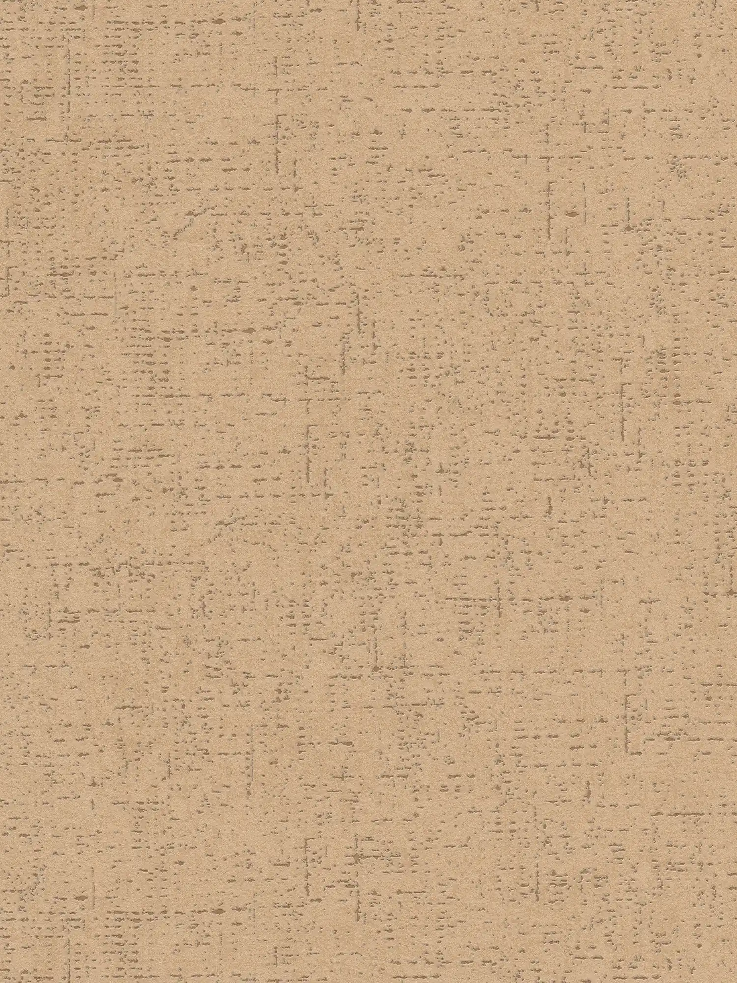 Rustic style crosshatched plain wallpaper - beige, brown
