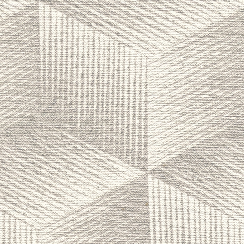             3D-look vliesbehang met vierkant patroon PVC-vrij - grijs, grijsgroen, wit
        