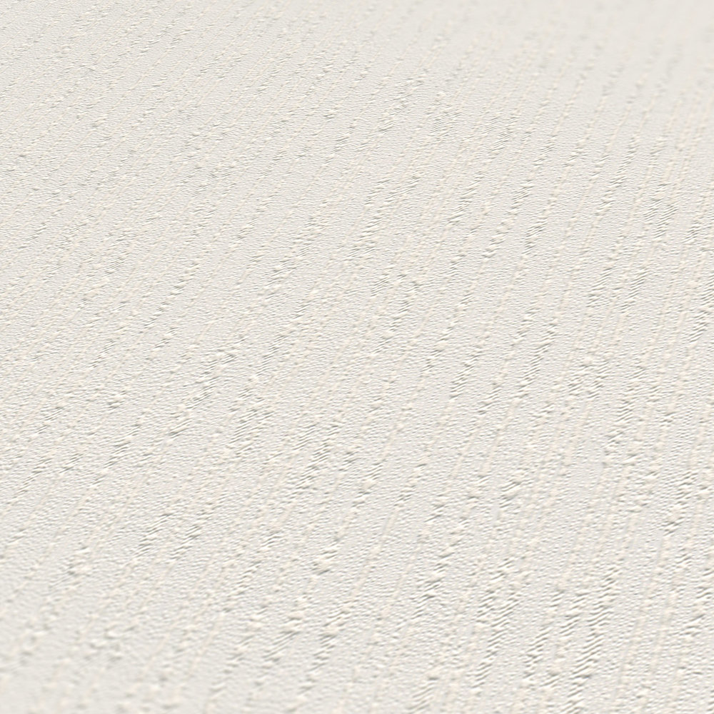             Carta da parati in tessuto non tessuto a tinta unita con struttura in rilievo - bianco
        