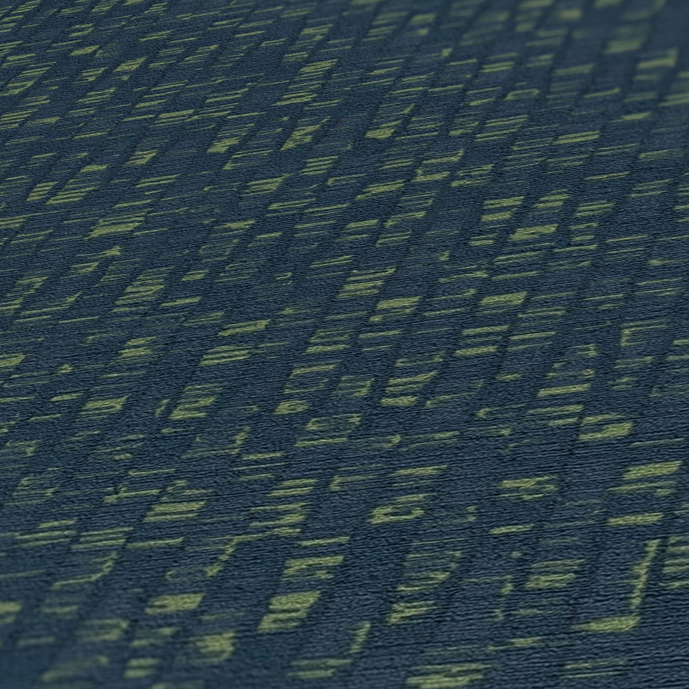             Vliesbehang met discreet patroon - blauw, groen
        