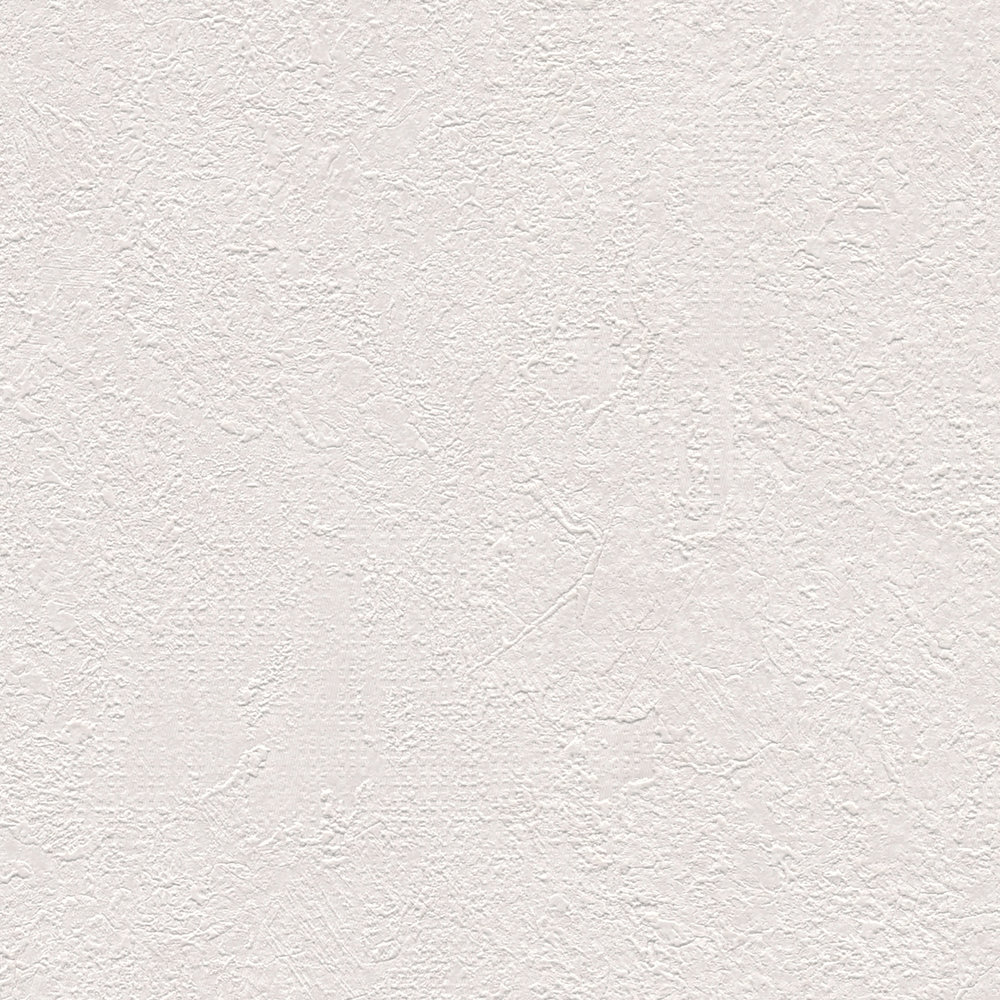             Plain wallpaper with plaster look & colour hatching - cream, white
        