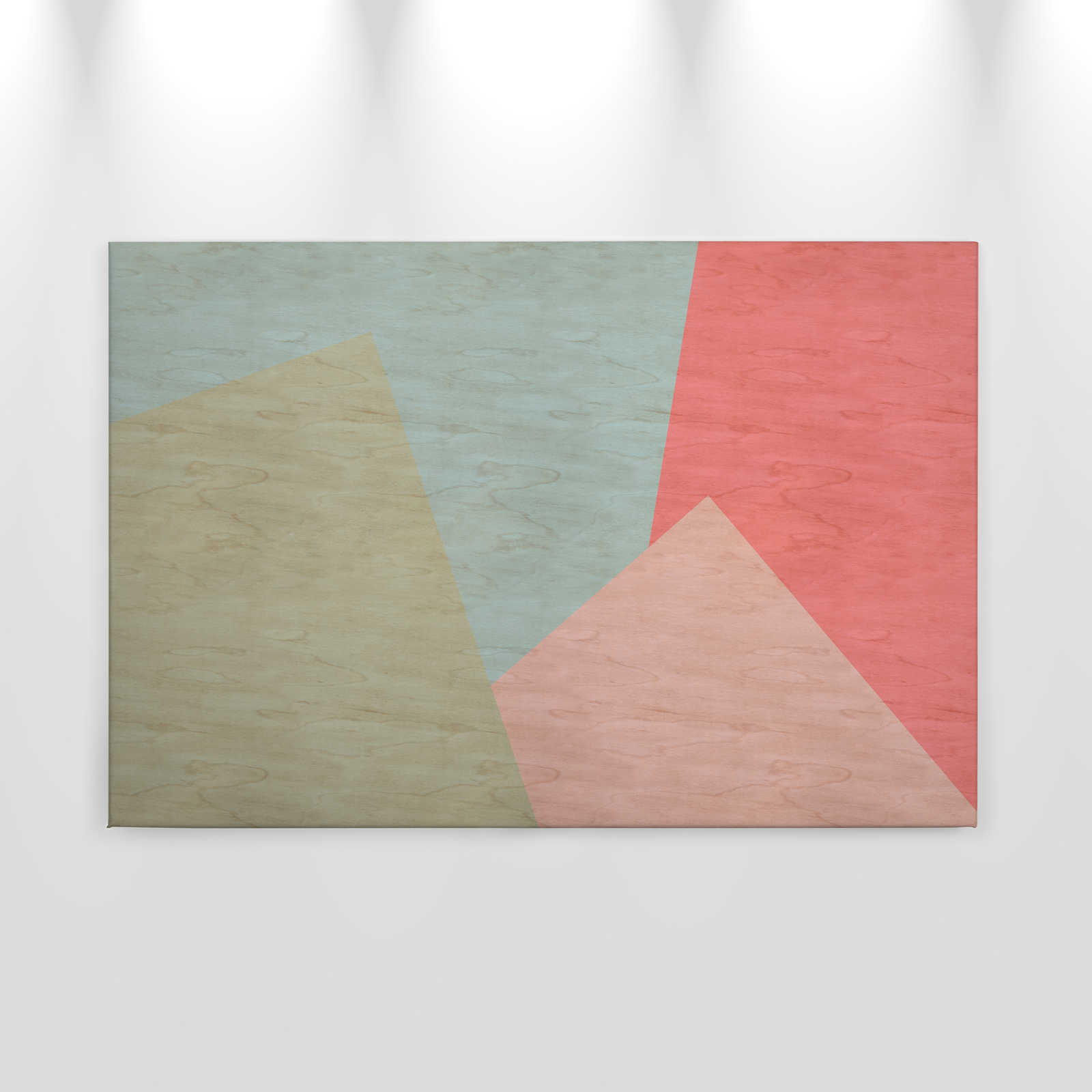             Inaly 2 - Pintura abstracta sobre lienzo de colores en estructura de madera contrachapada - 0,90 m x 0,60 m
        