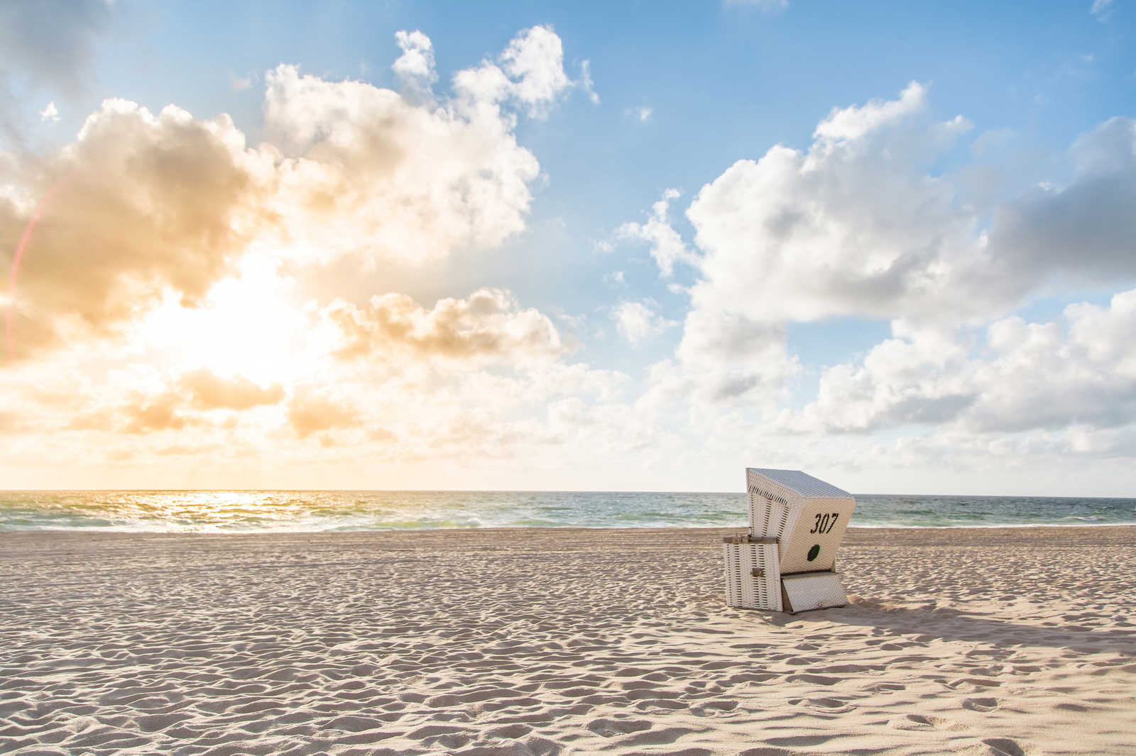             Toile avec chaise de plage au lever du soleil - 0,90 m x 0,60 m
        