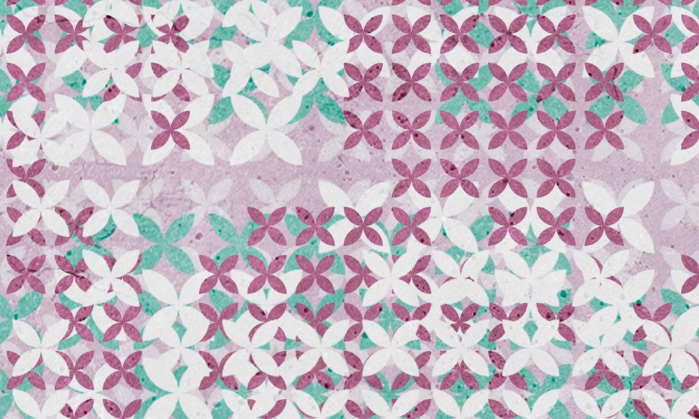             Grafisch Pixel Patroon Behang - Roze, Grijs
        