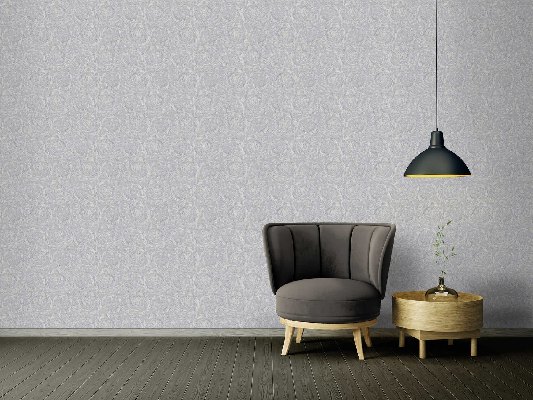             Silver VERSACE wallpaper shimmer effects - silver, grey
        