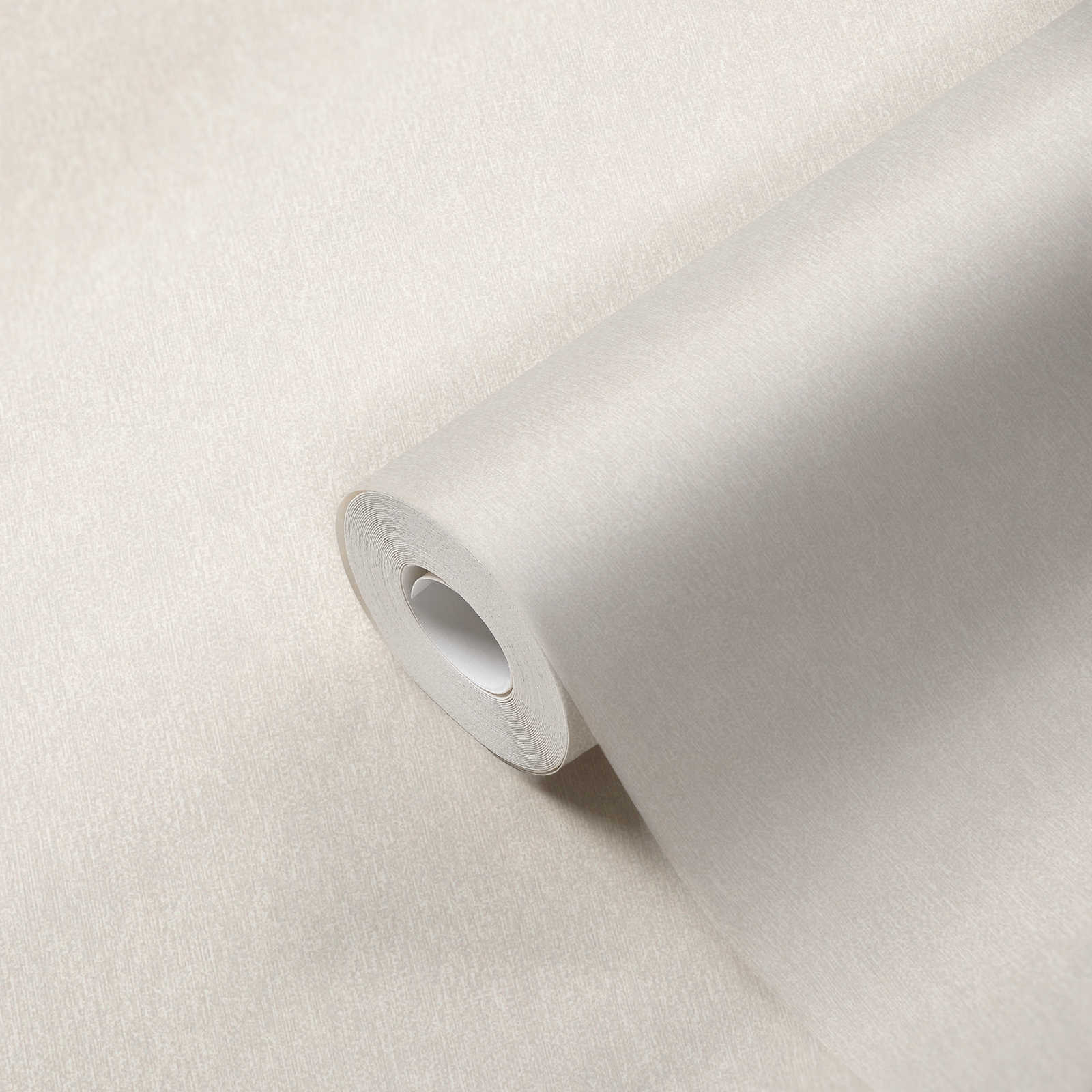             Papier peint uni mat & aspect structuré - blanc
        