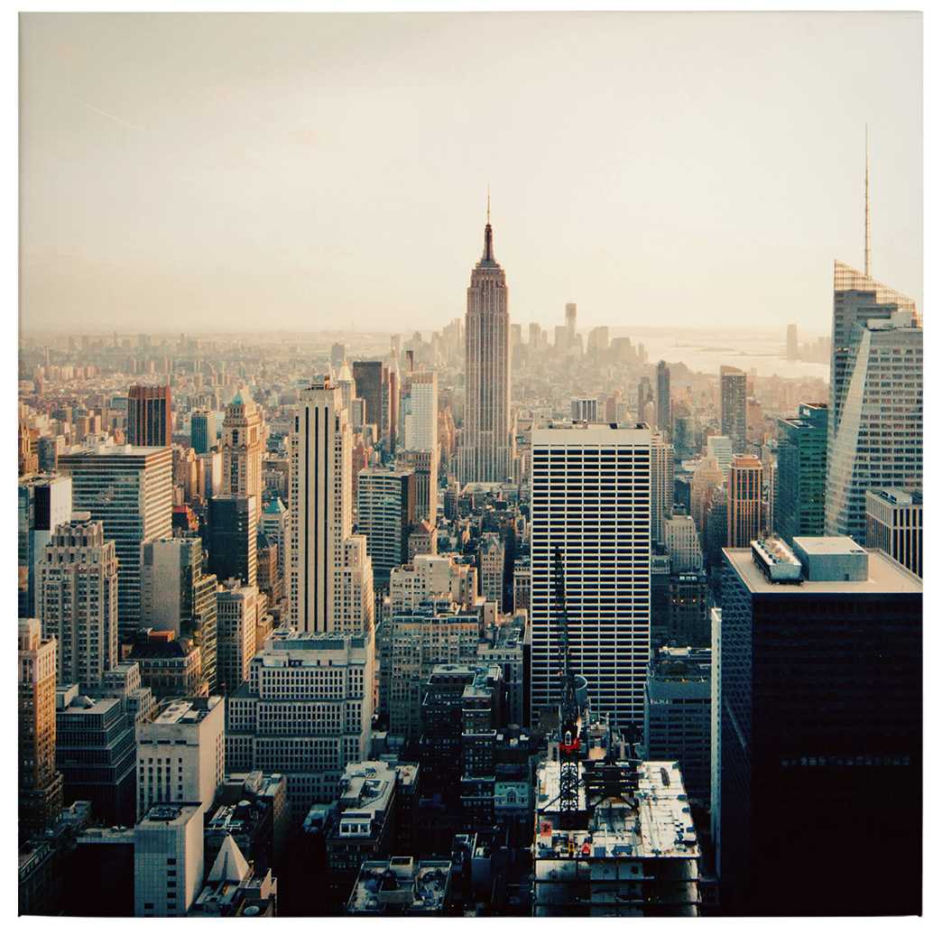             Square canvas print New York skyline, Empire State Building
        