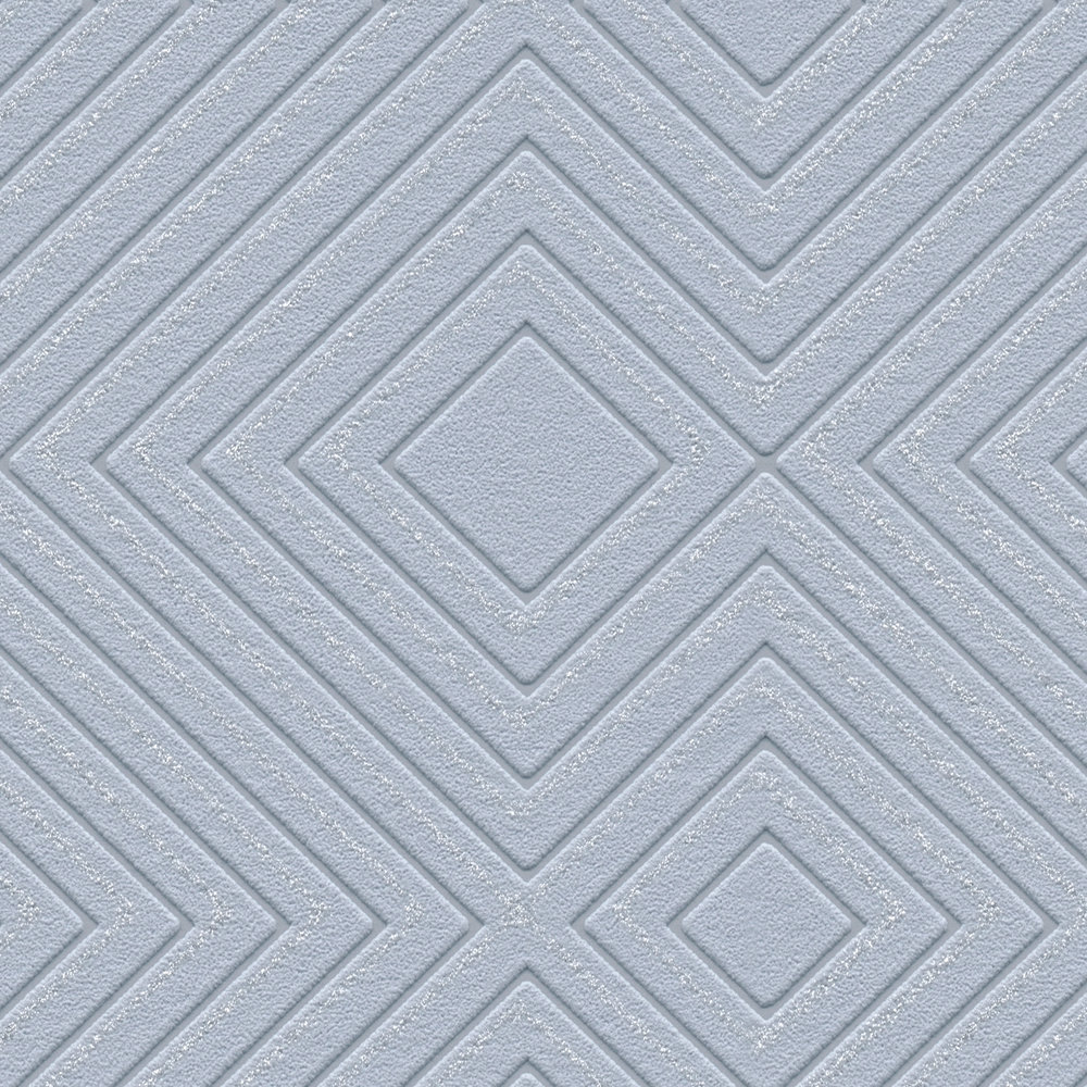             Papel pintado moderno de tejido no tejido con efecto metálico - azul
        