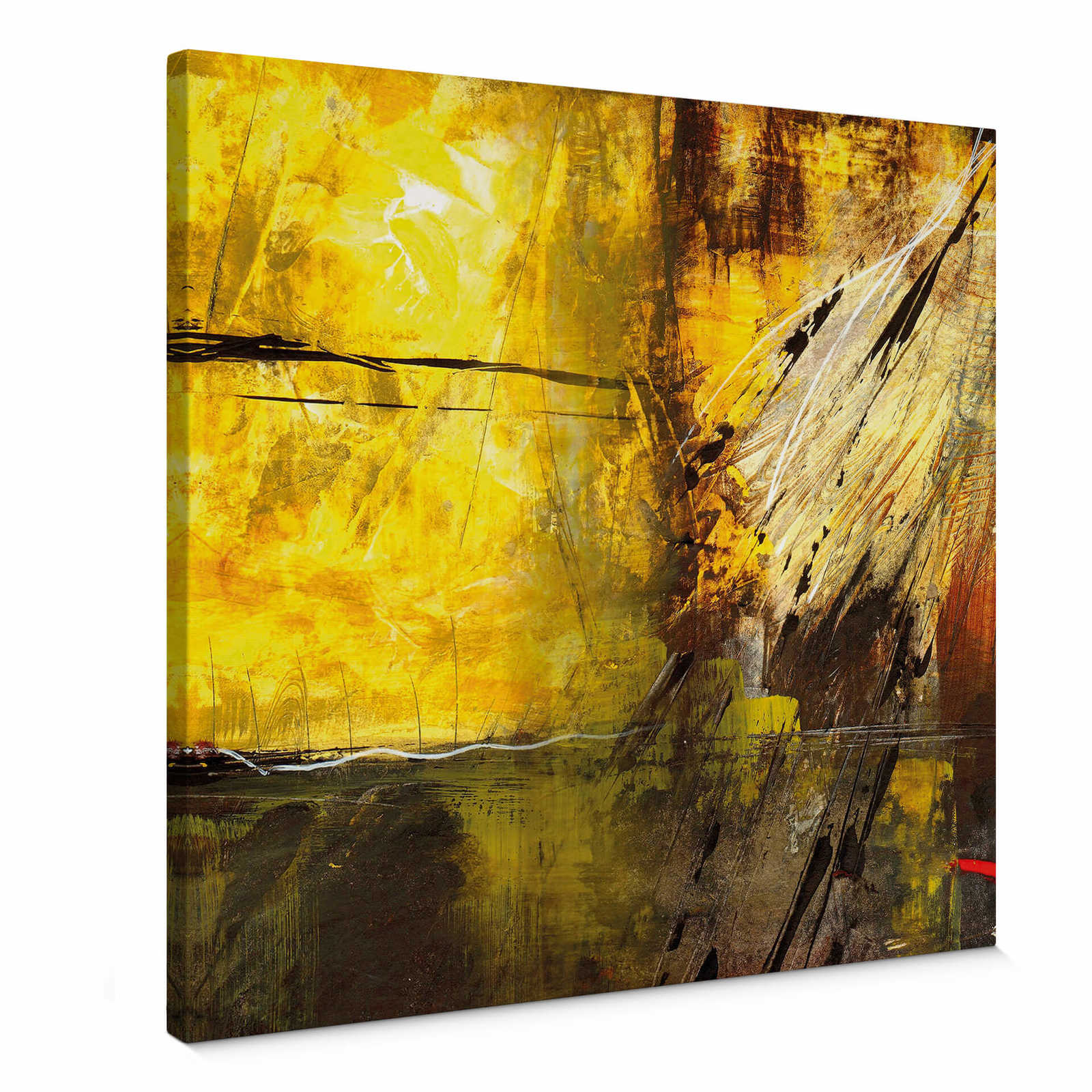 Vierkant Canvas Schilderij Niksic "Stralen van het Leven" - 0.50 m x 0.50 m
