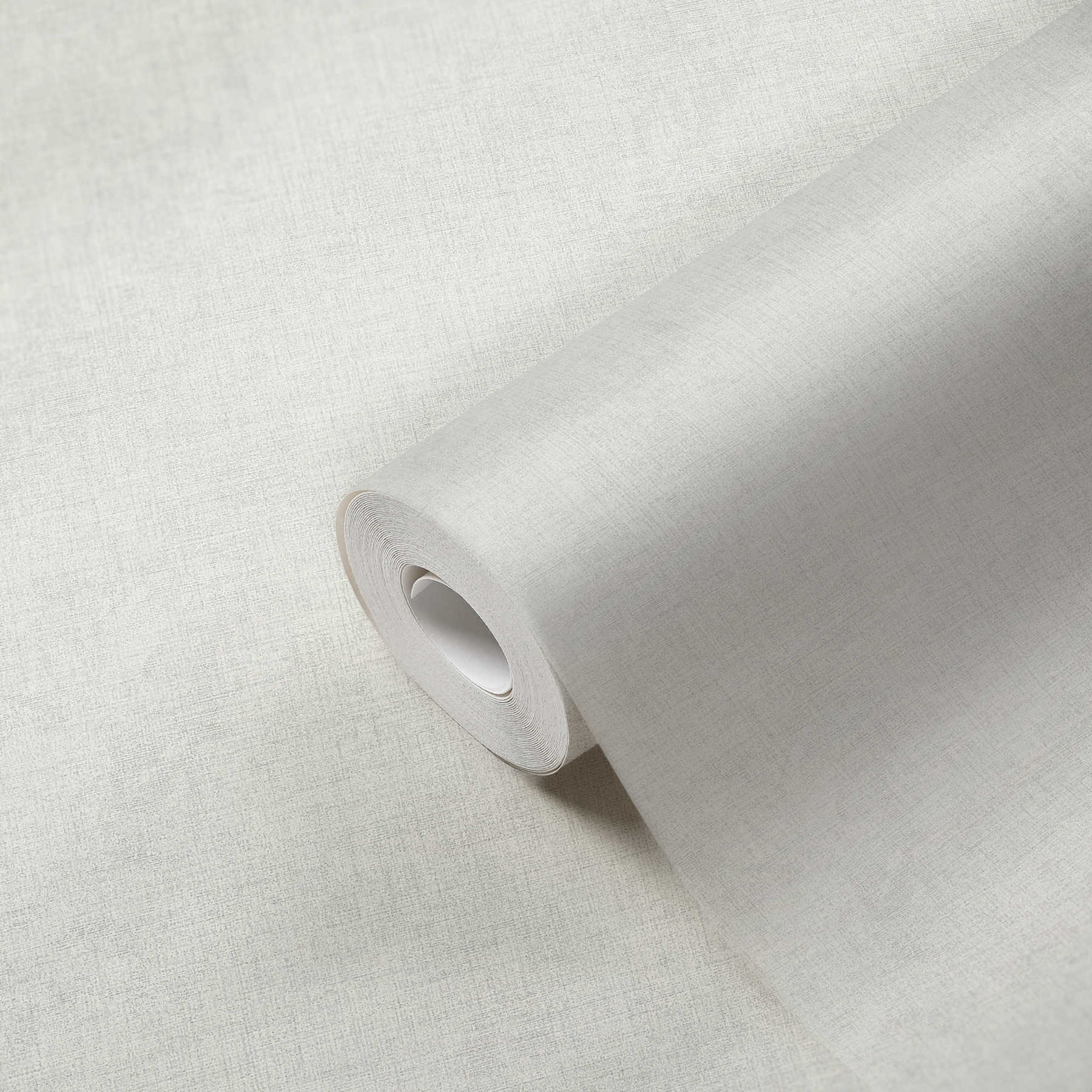             Linen look wallpaper plain, neutral - light grey
        