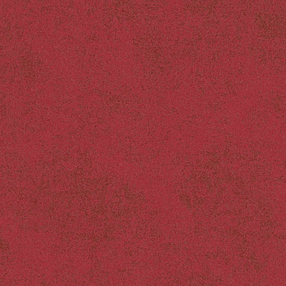             Papel pintado liso no tejido con estructura moteada - rojo
        