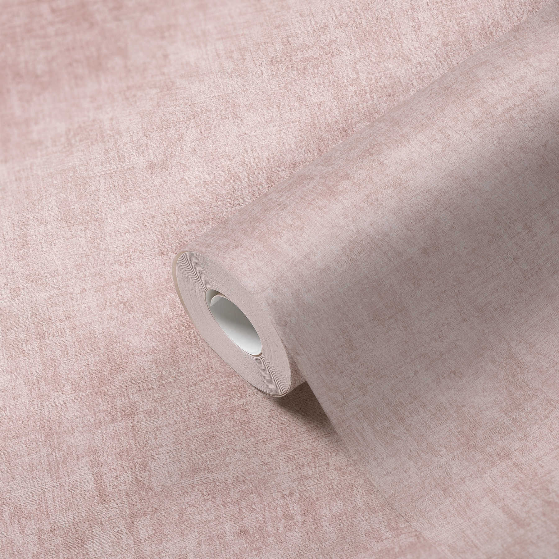             Non-woven wallpaper plain, mottled, textured pattern - pink
        