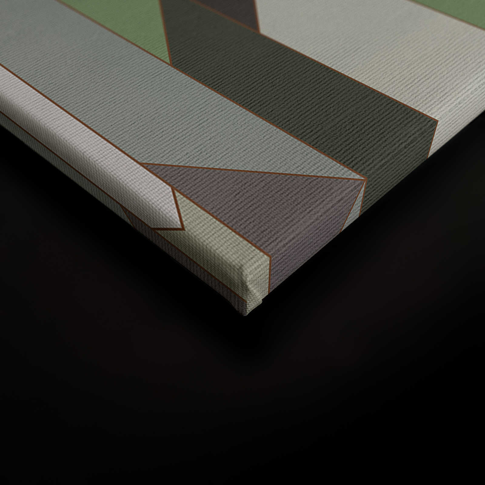             Fold 1 - Toile à rayures de style rétro - 1,20 m x 0,80 m
        