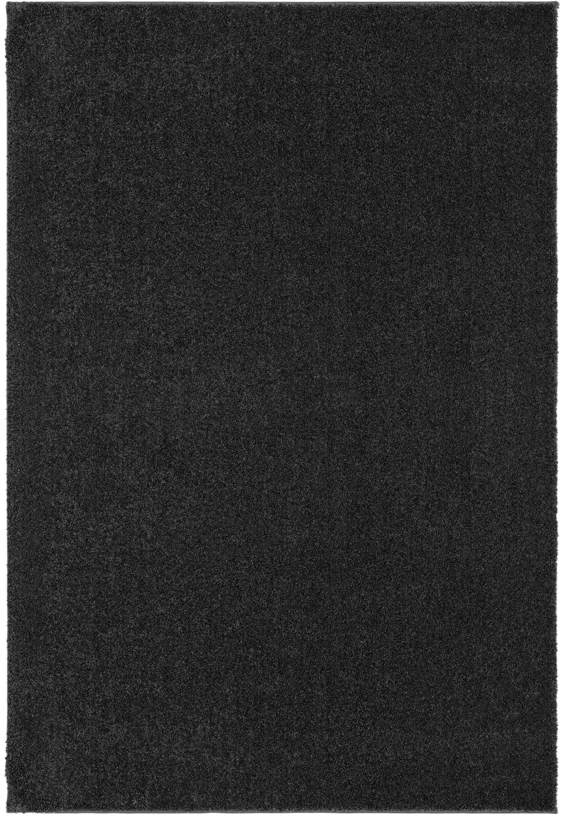             Zacht kortpolig tapijt in antraciet - 290 x 200 cm
        