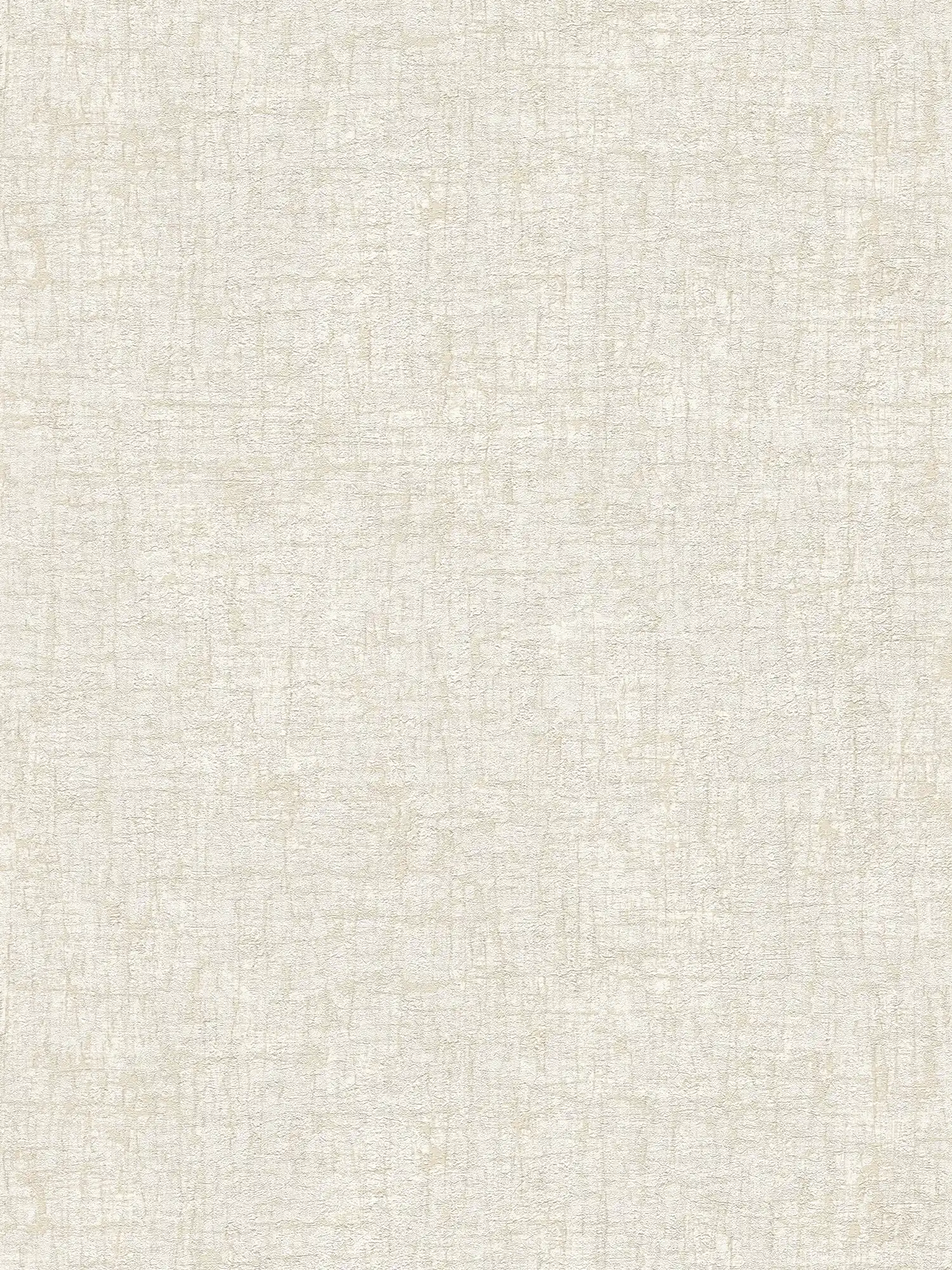 Non-woven wallpaper with texture in soft colours textile look - white, beige, cream
