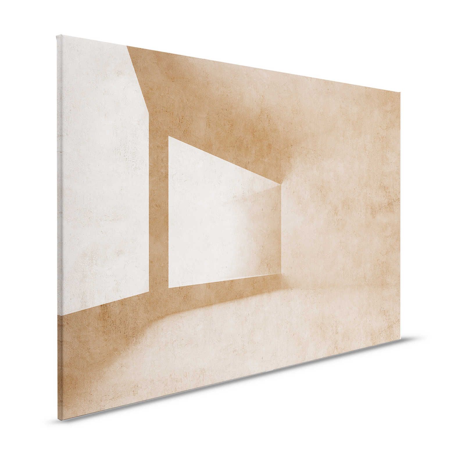Futura 2 - 3D Canvas schilderij betonlook met grafisch ontwerp - 1,20 m x 0,80 m
