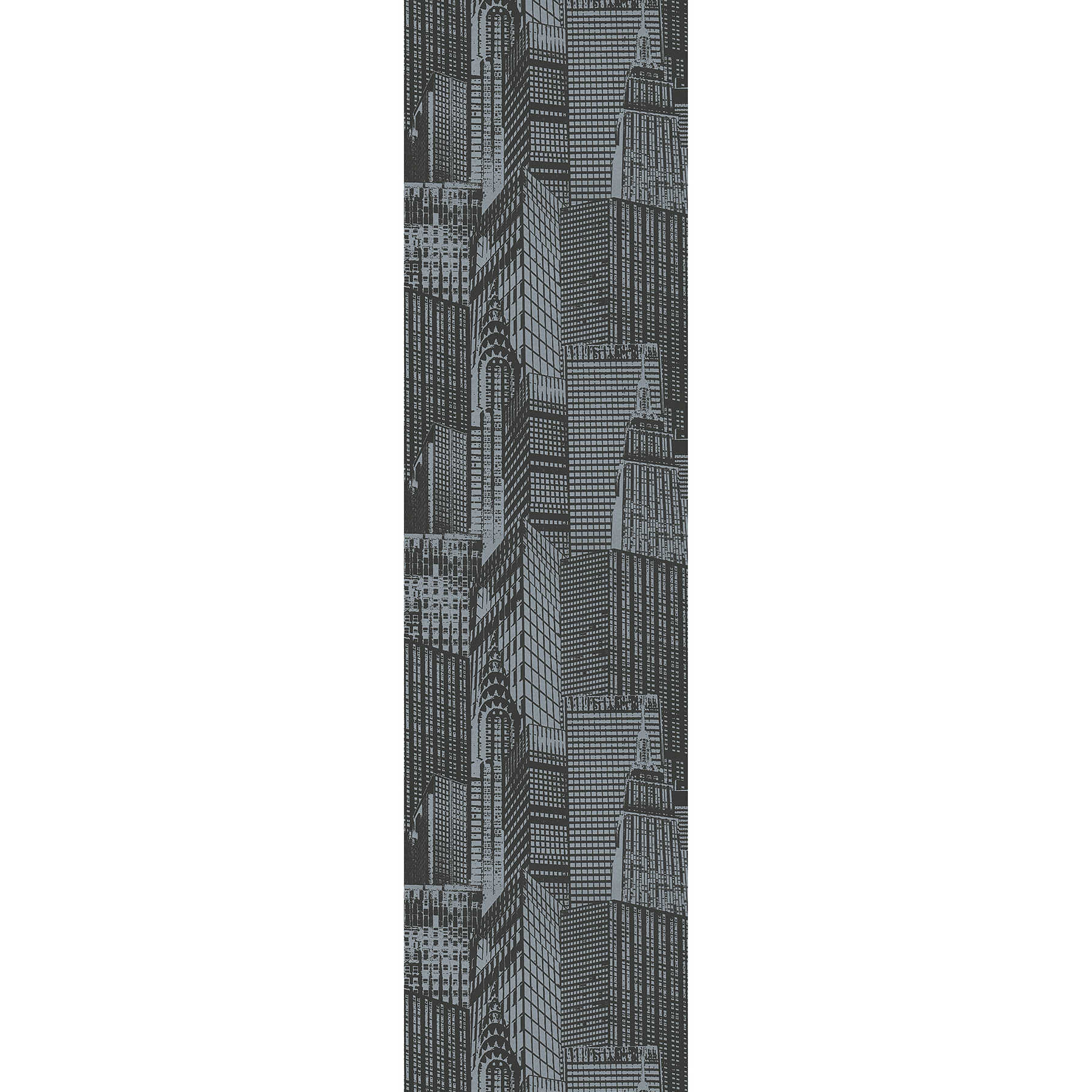         Wallpaper panel New York skyline self-adhesive - grey, black
    