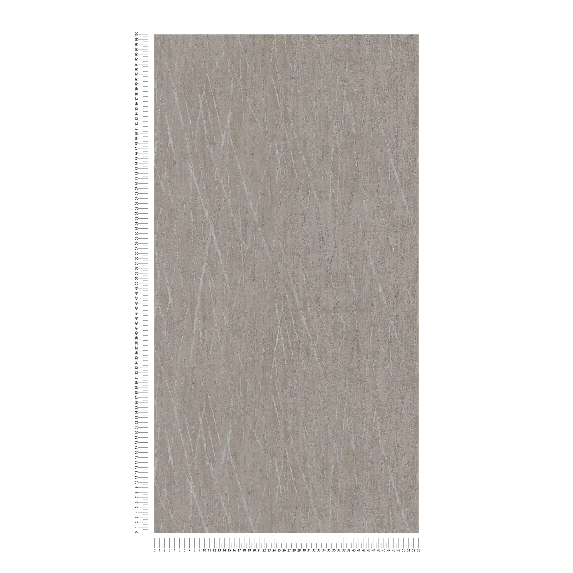            Carta da parati scandinava con design metallico - beige, grigio
        