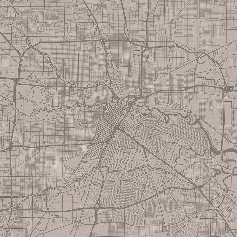         Photo wallpaper city map with street layout - grey
    