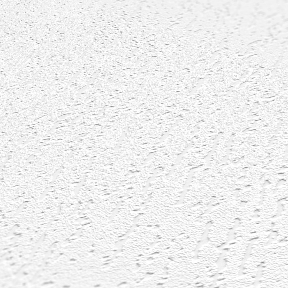             Wit papierbehang gipslook met textuureffect
        