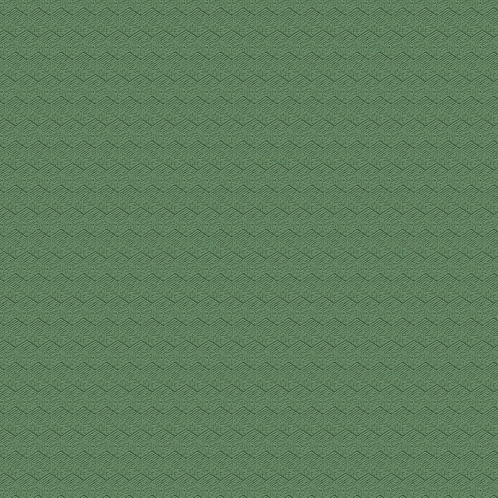             papel pintado liso, texturizado con diseño en zigzag - verde
        