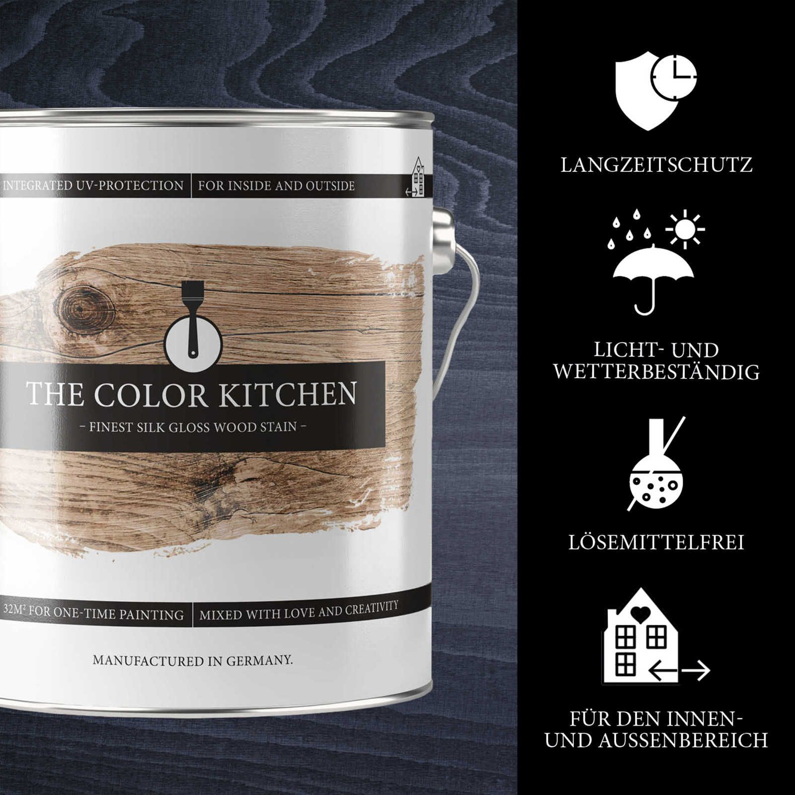             Wood Stain »Anthracite Grey« silk gloss for interior & exterior - 2.5 litres
        