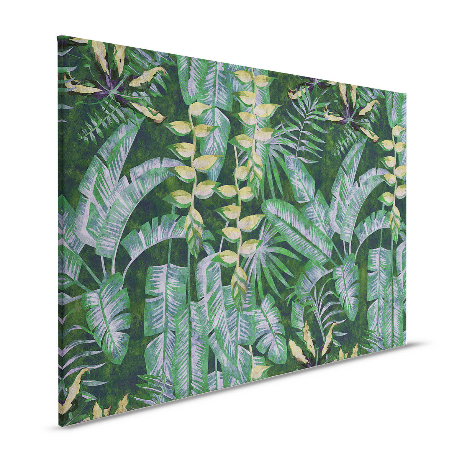 Tropicana 2 - Quadro su tela con piante tropicali - 1,20 m x 0,80 m
