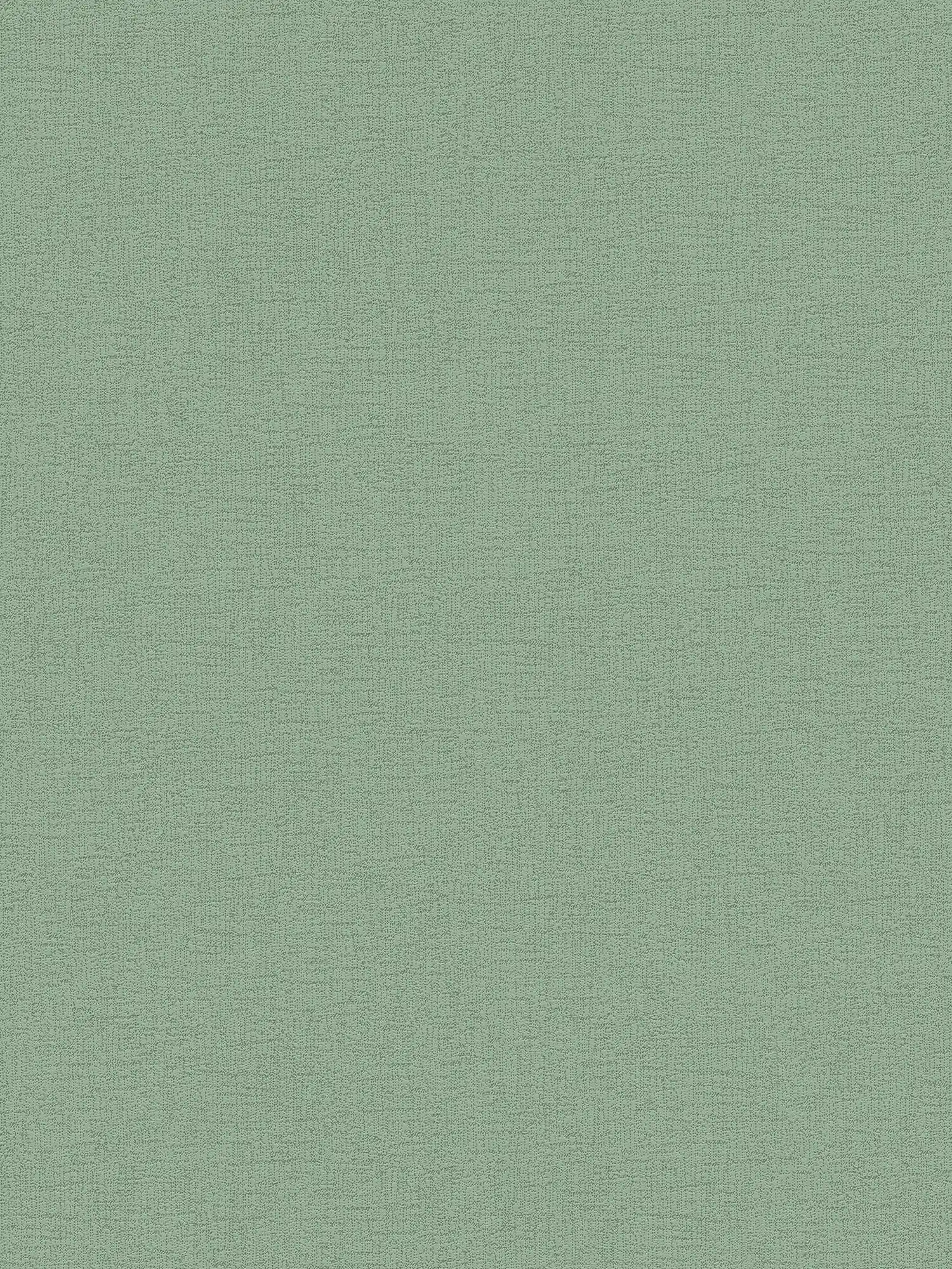 Non-woven wallpaper plain moss green with textured pattern - green
