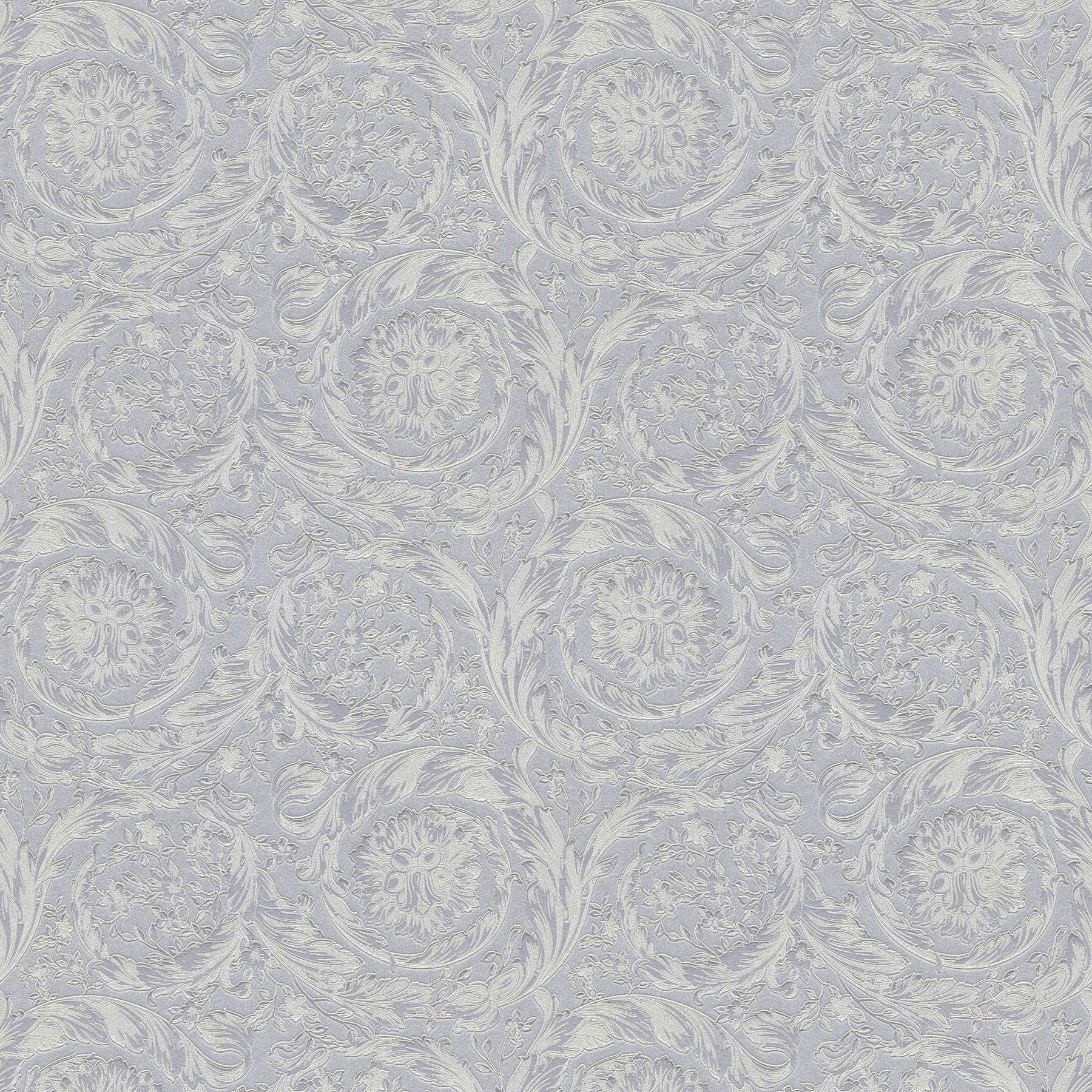 Silver VERSACE wallpaper shimmer effects - silver, grey
