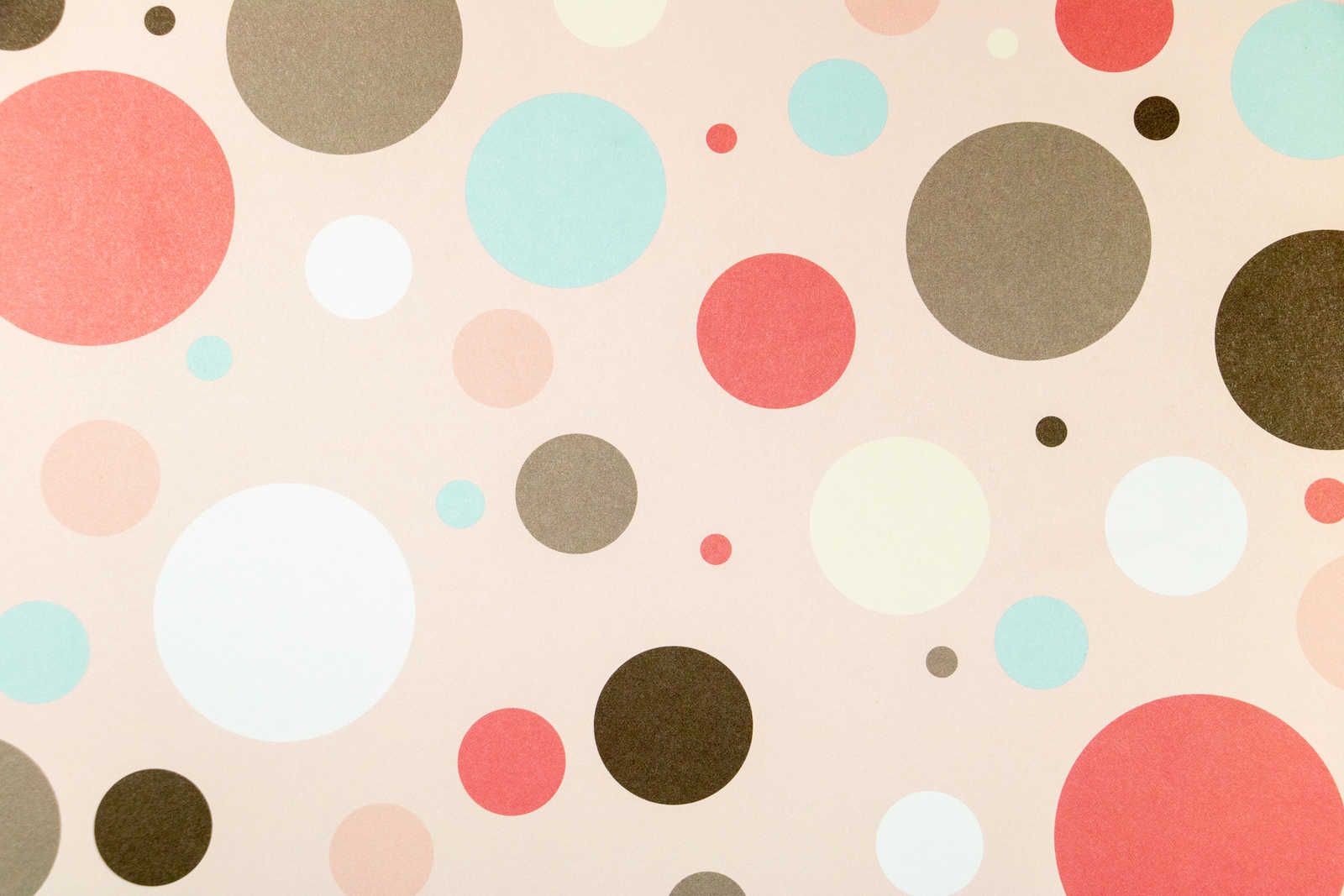             Canvas for children's room with colourful circles - 120 cm x 80 cm
        