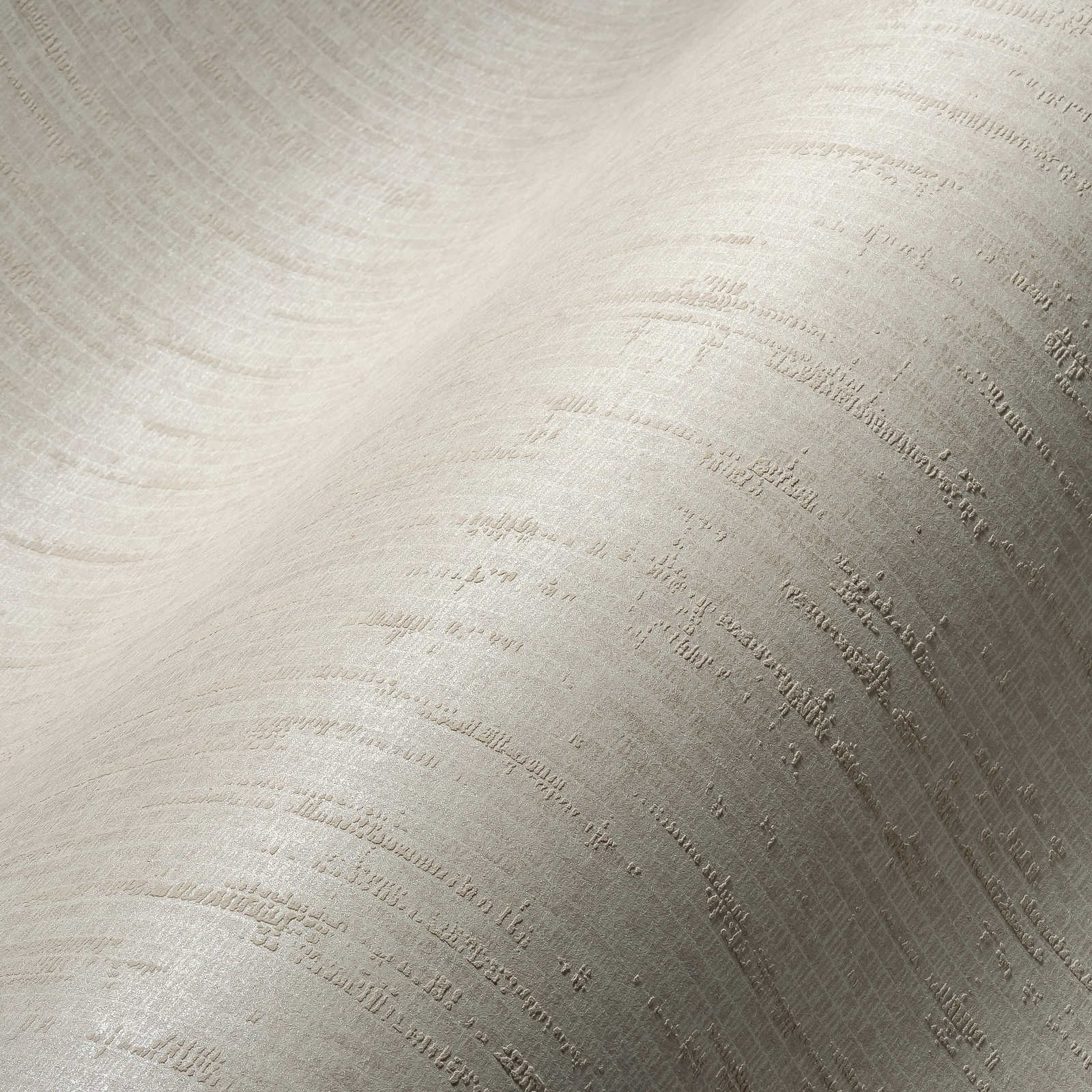             Carta da parati bianco crema con effetto shimmer e aspetto tessile - bianco
        
