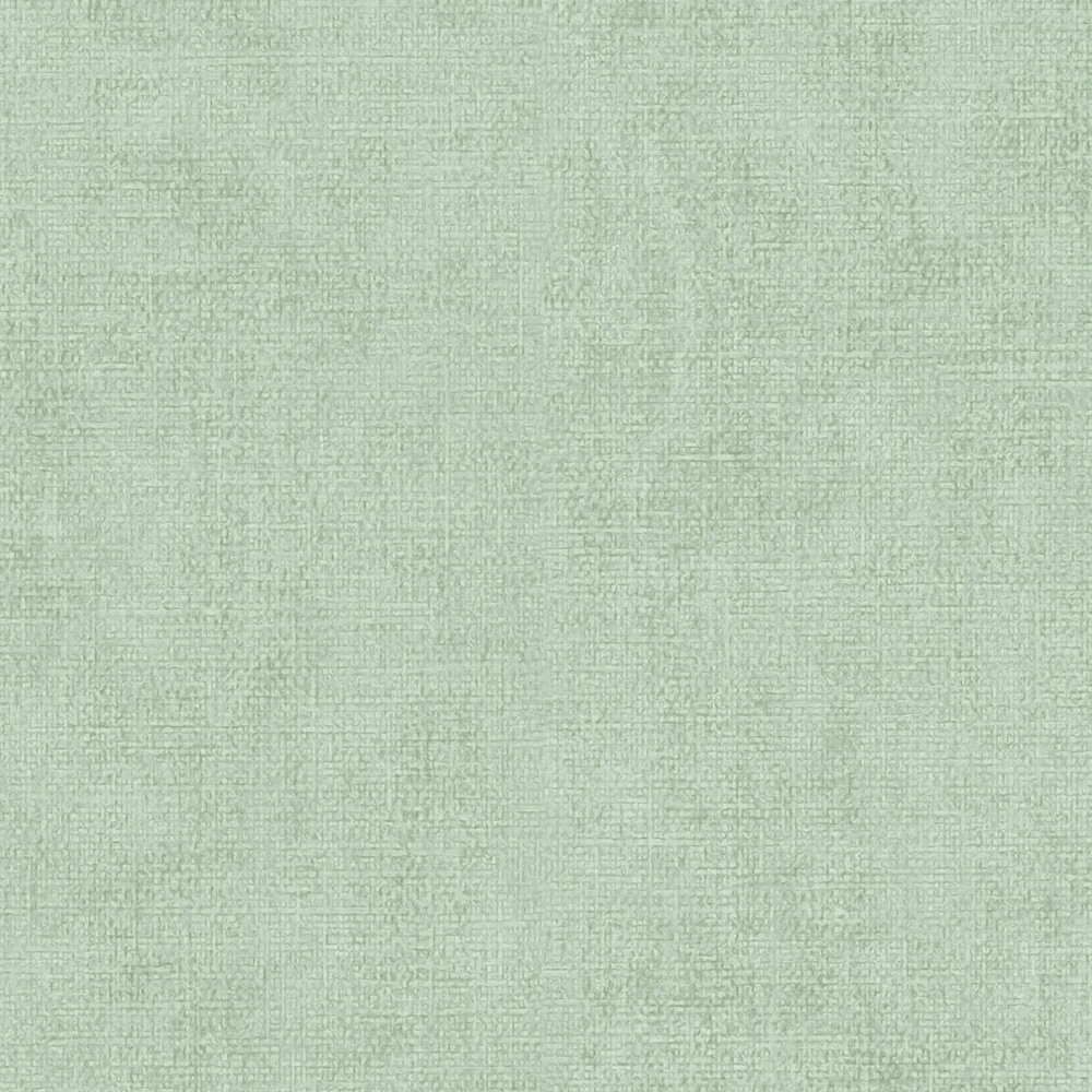             Wallpaper plain, linen look & Scandinavian style - green
        