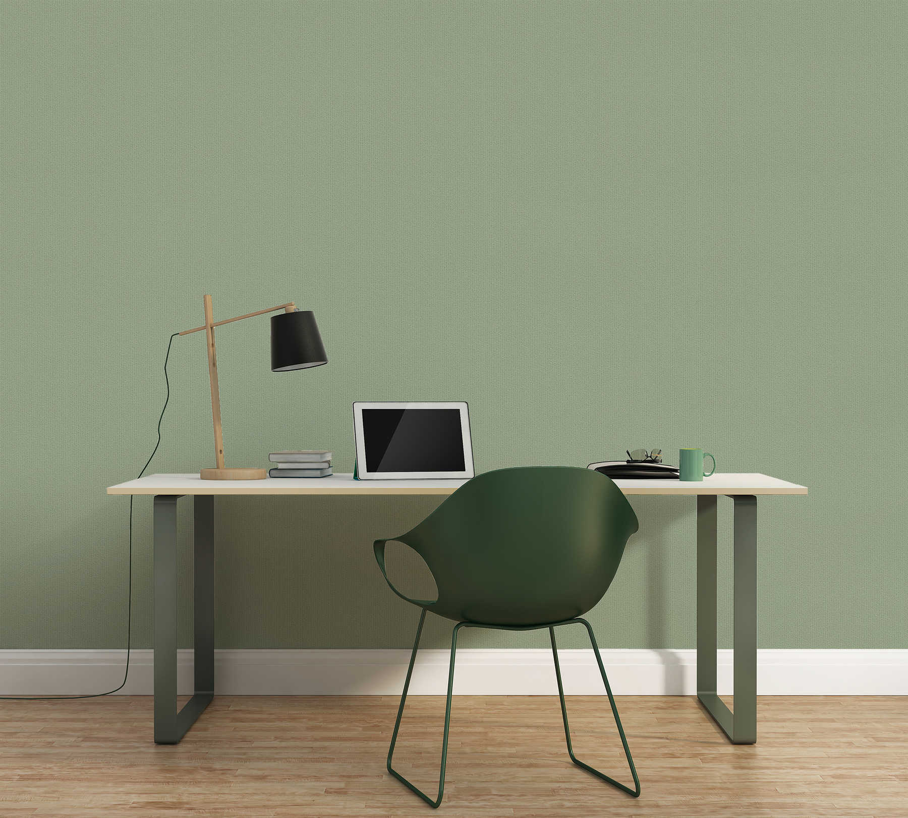             Structure wallpaper with stripes design - green
        