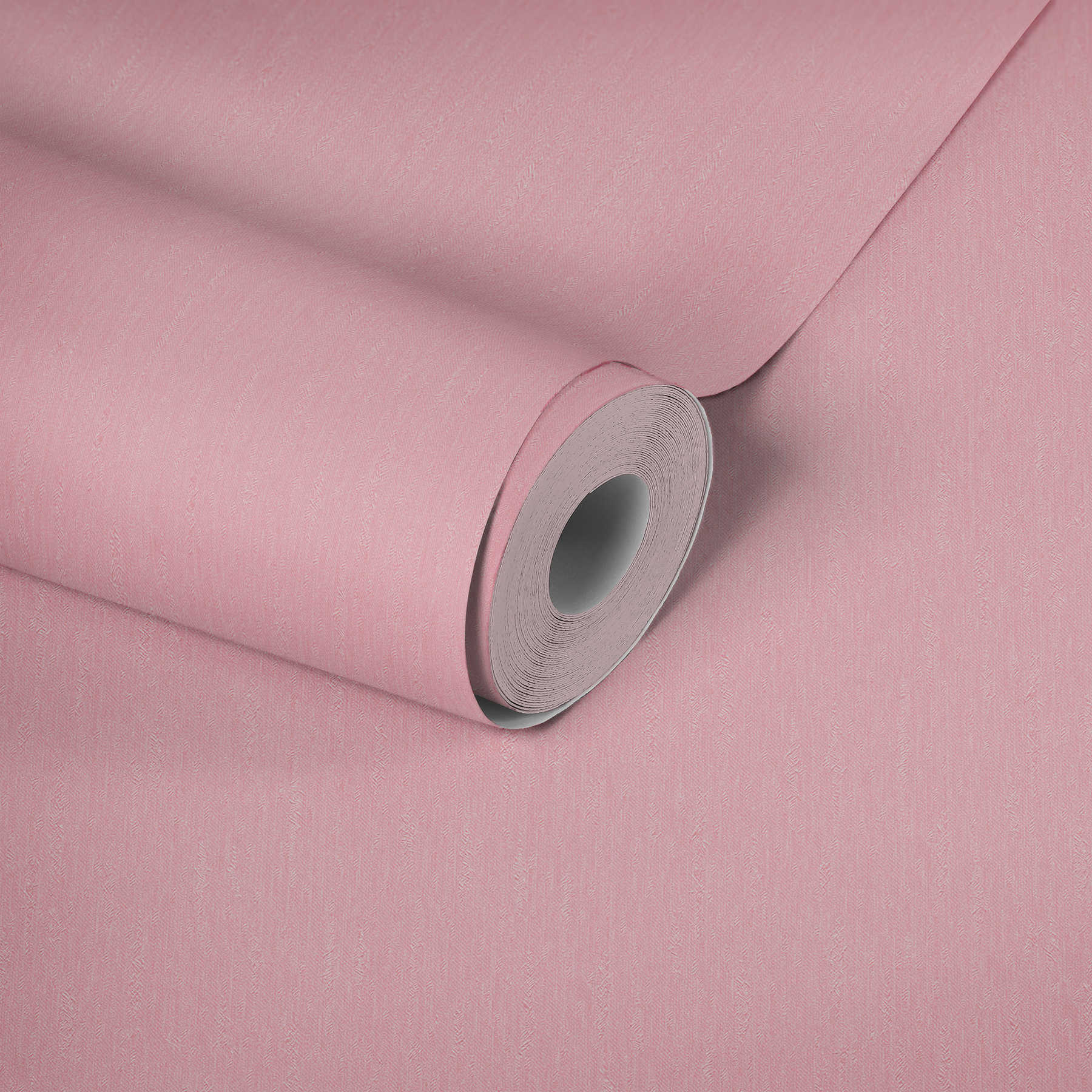             Pink non-woven wallpaper plain light pink with texture surface
        