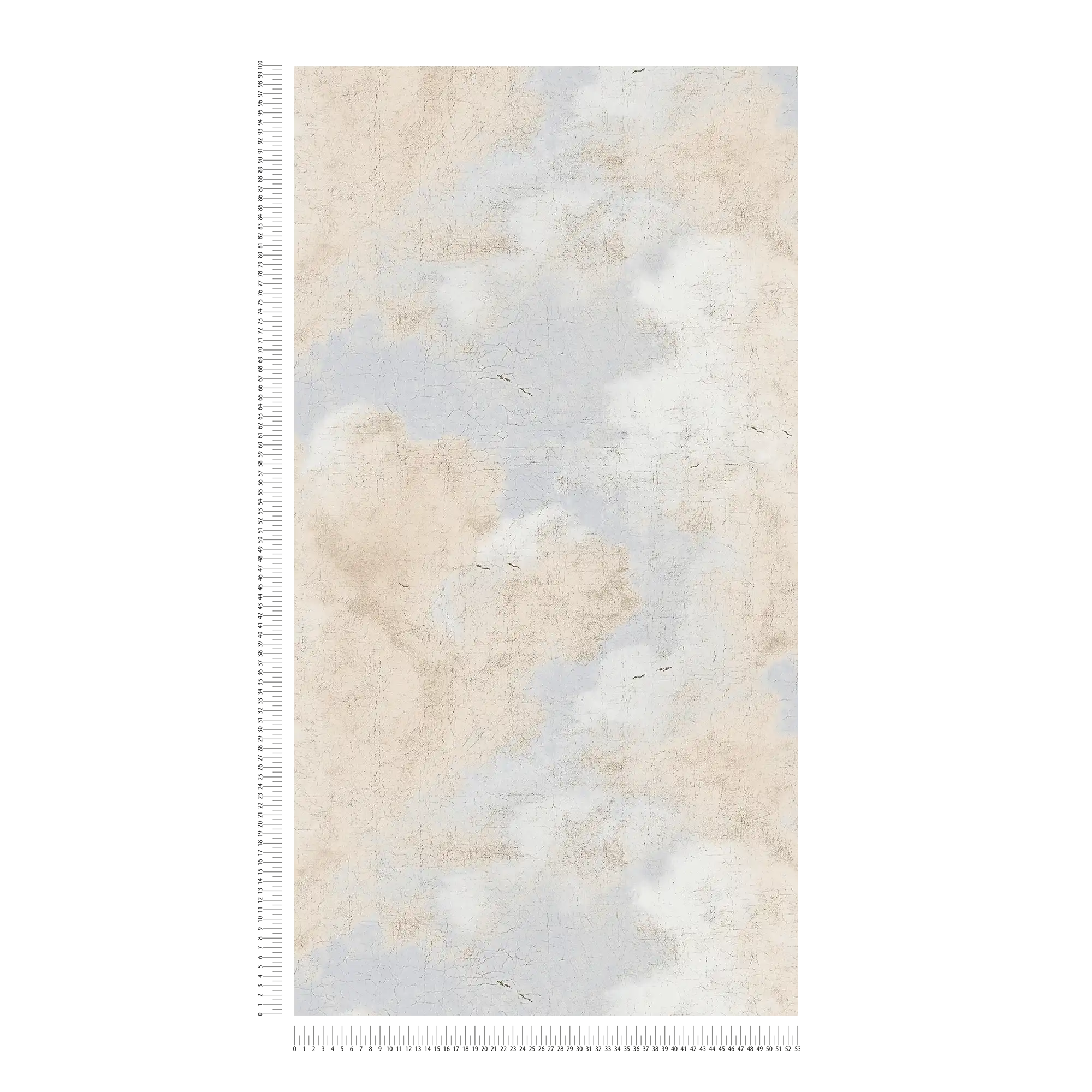             Clouds wallpaper with oil painting look - cream, white
        