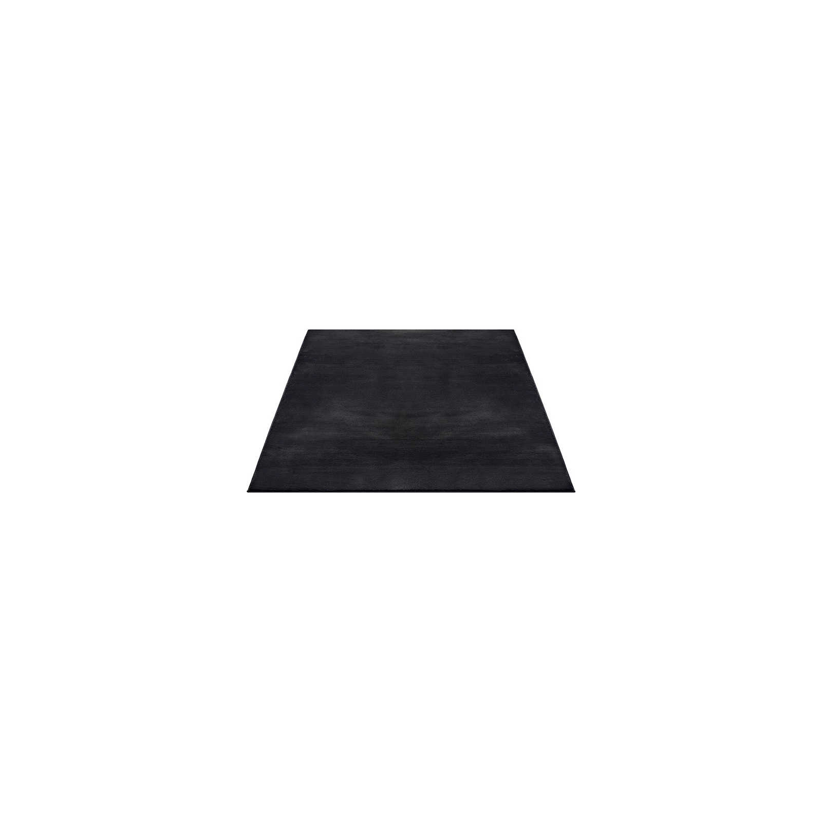 Cuddly soft high pile carpet in black - 140 x 70 cm
