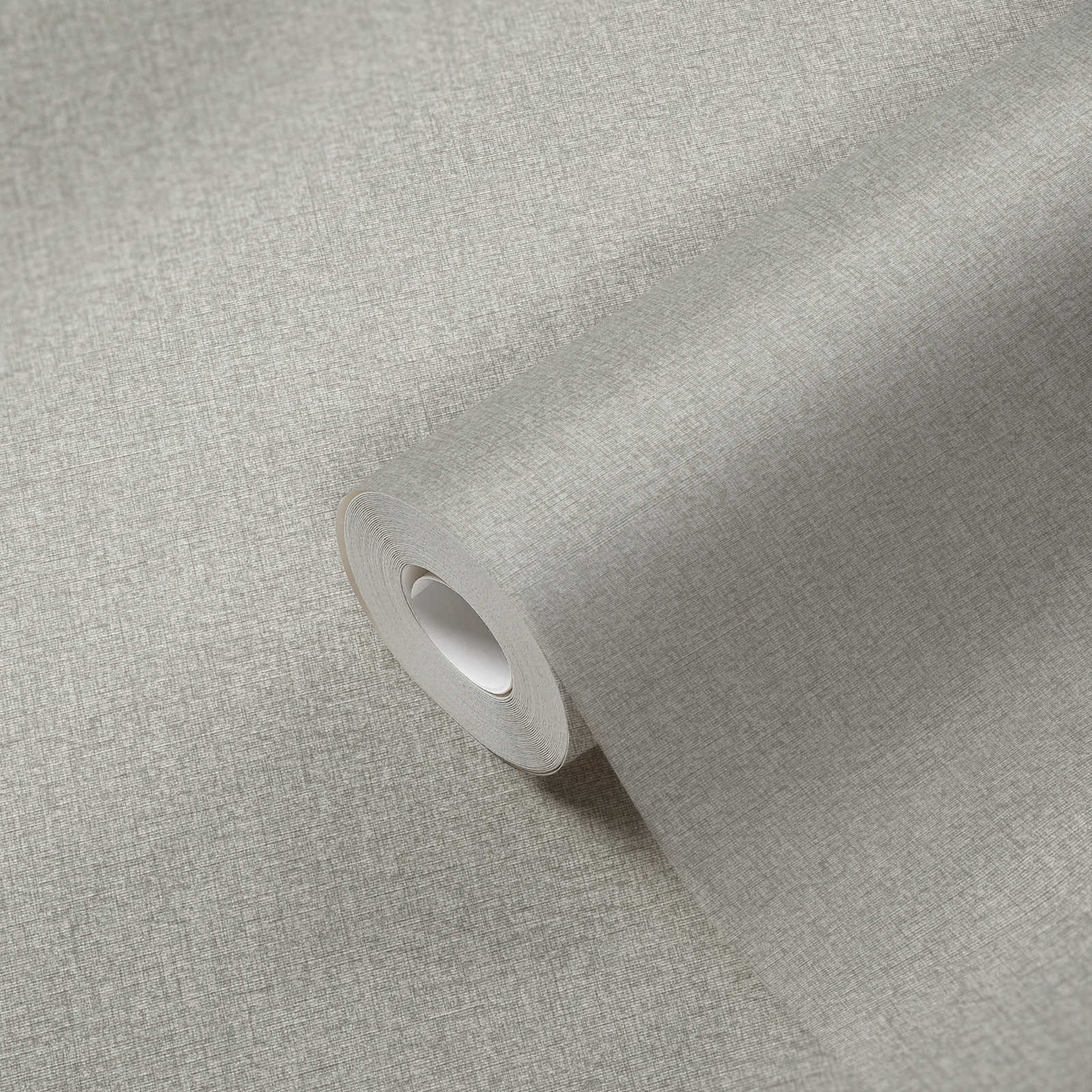             Plain wallpaper with textile structure, matt - grey
        
