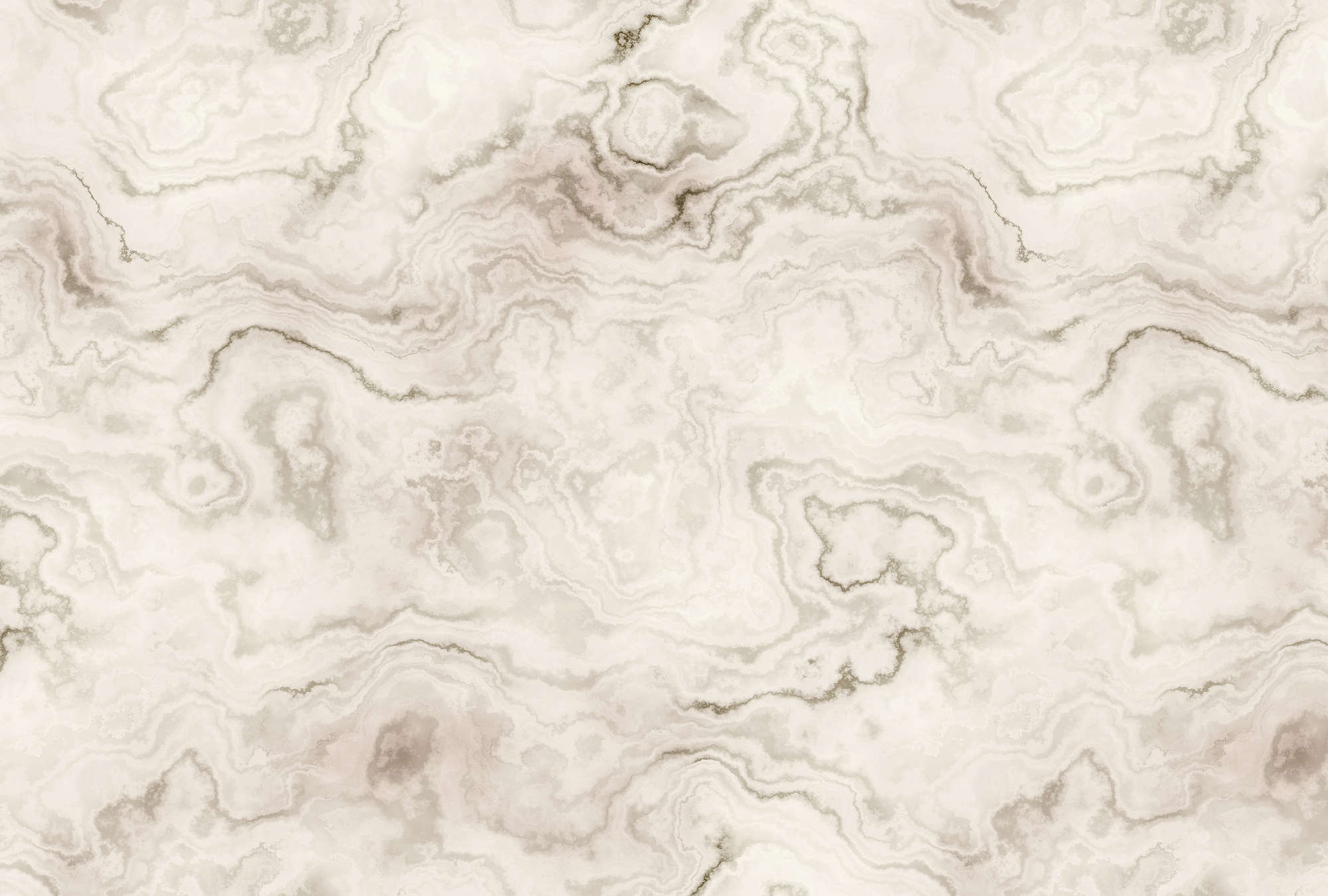             Carrara 2 - Elegante carta da parati effetto marmo - Beige, Marrone | Vello liscio opaco
        
