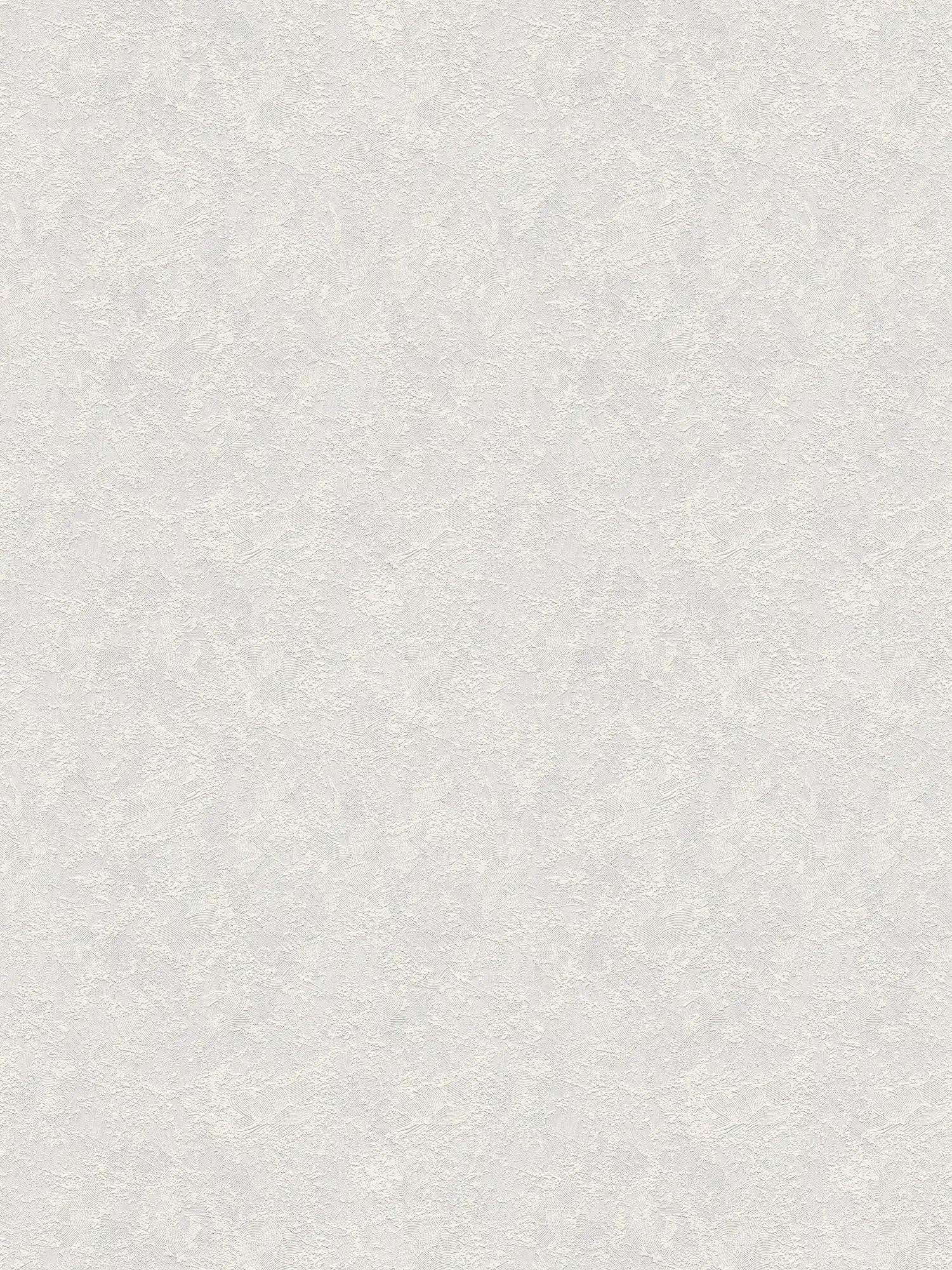 Carta da parati liscia con struttura in gesso - bianco
