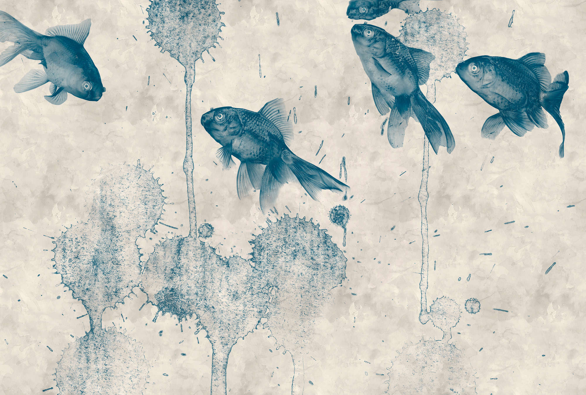             Carta da parati moderna Goldfish Pond - Walls by Patel
        