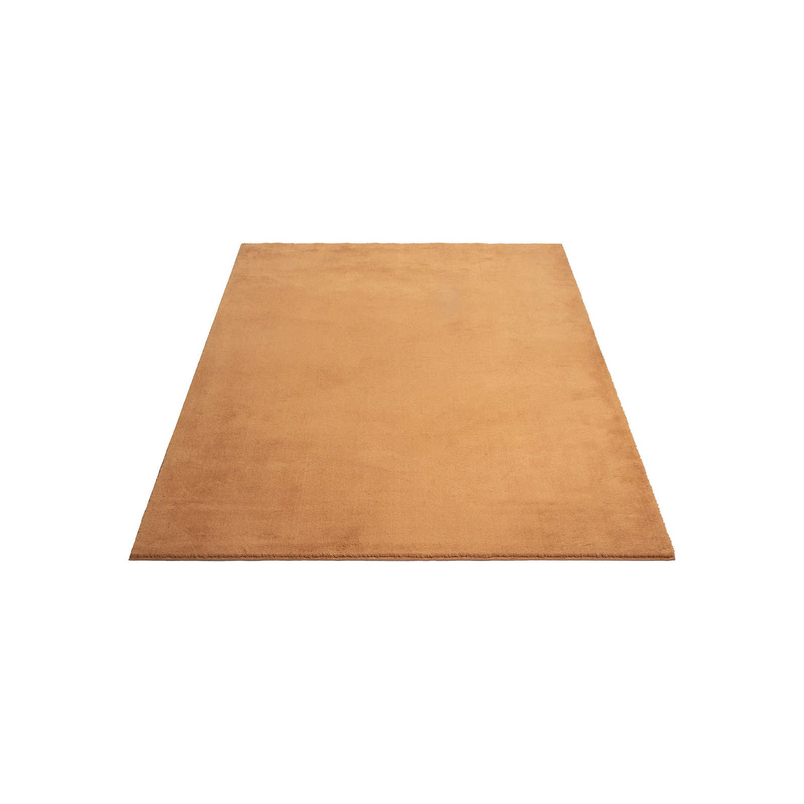 Modern deep pile carpet in terra - 230 x 160 cm
