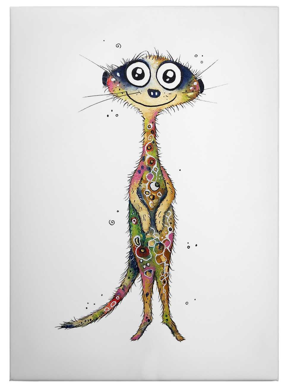             Canvas print meerkat watercolour by Hagenmeyer
        