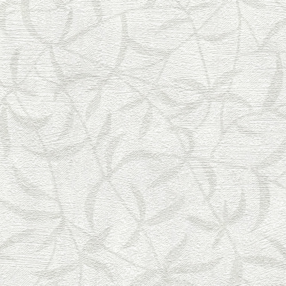             Vliesbehang bloemtakken met structuur - wit, grijs
        